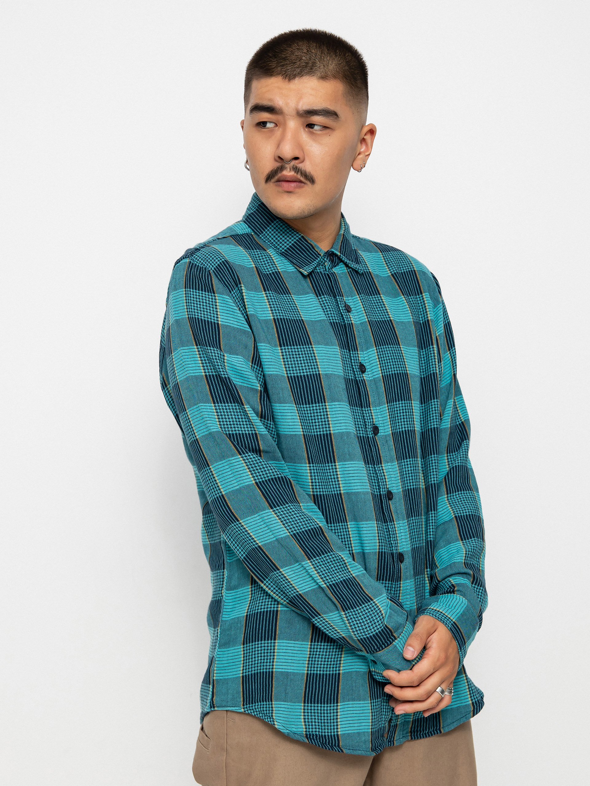 Brixton Bowery Sw Np Ls Shirt (teal)