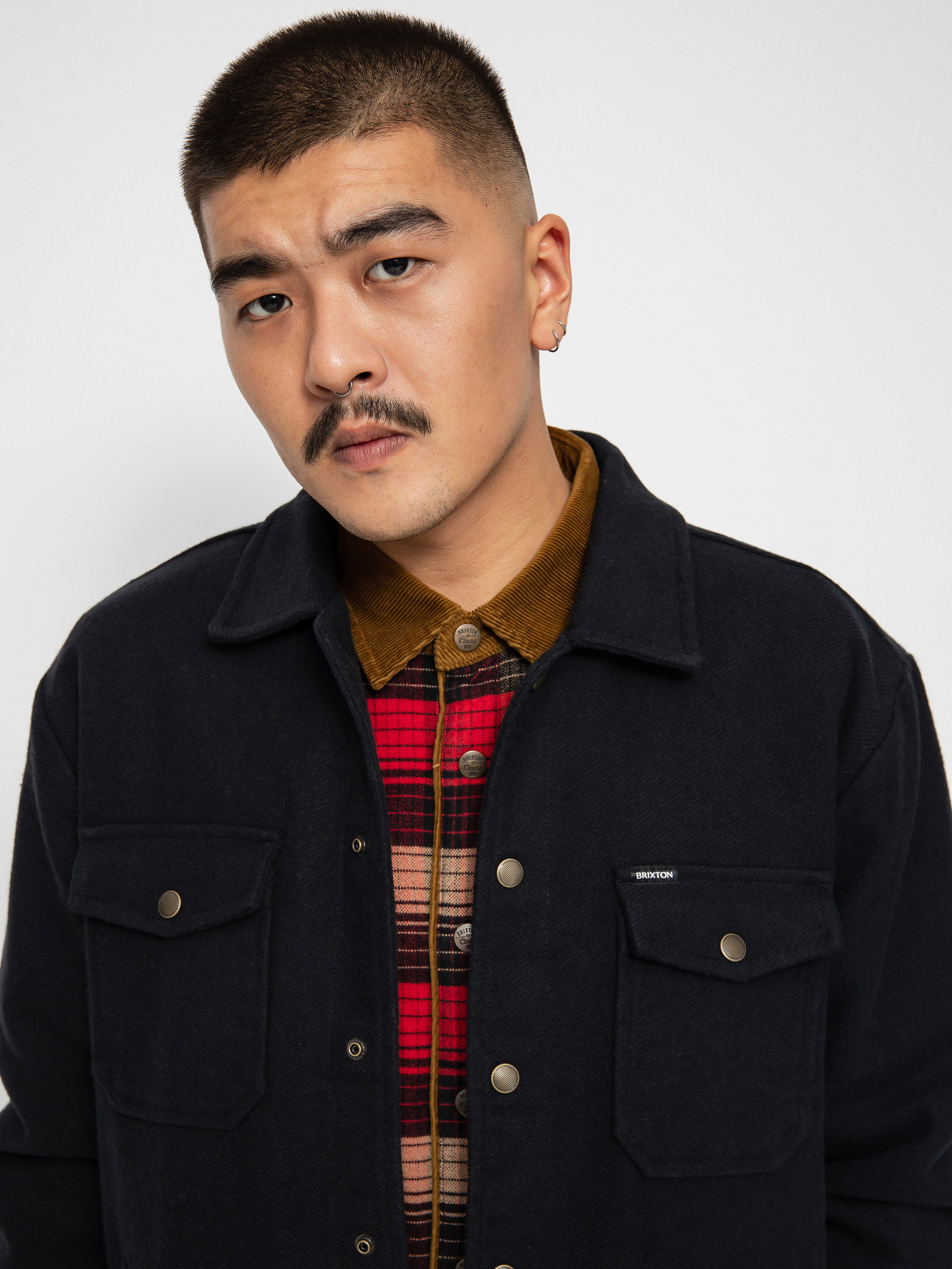 Men's Bowery Sherpa Lined Jacket in Black – Brixton Europe