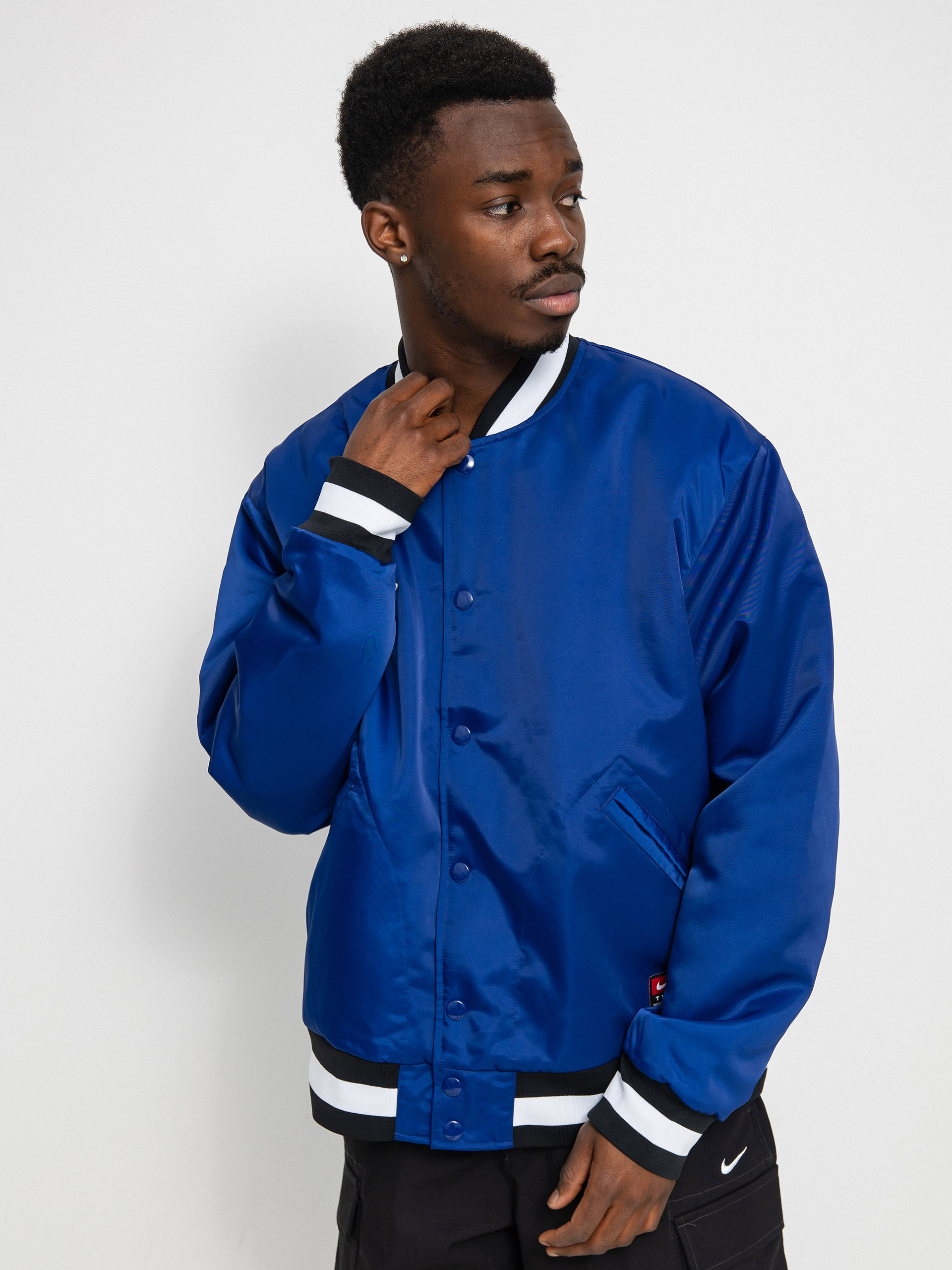 Nike SB Bsbl Varsity Jacket (deep royal blue/black/white/white)