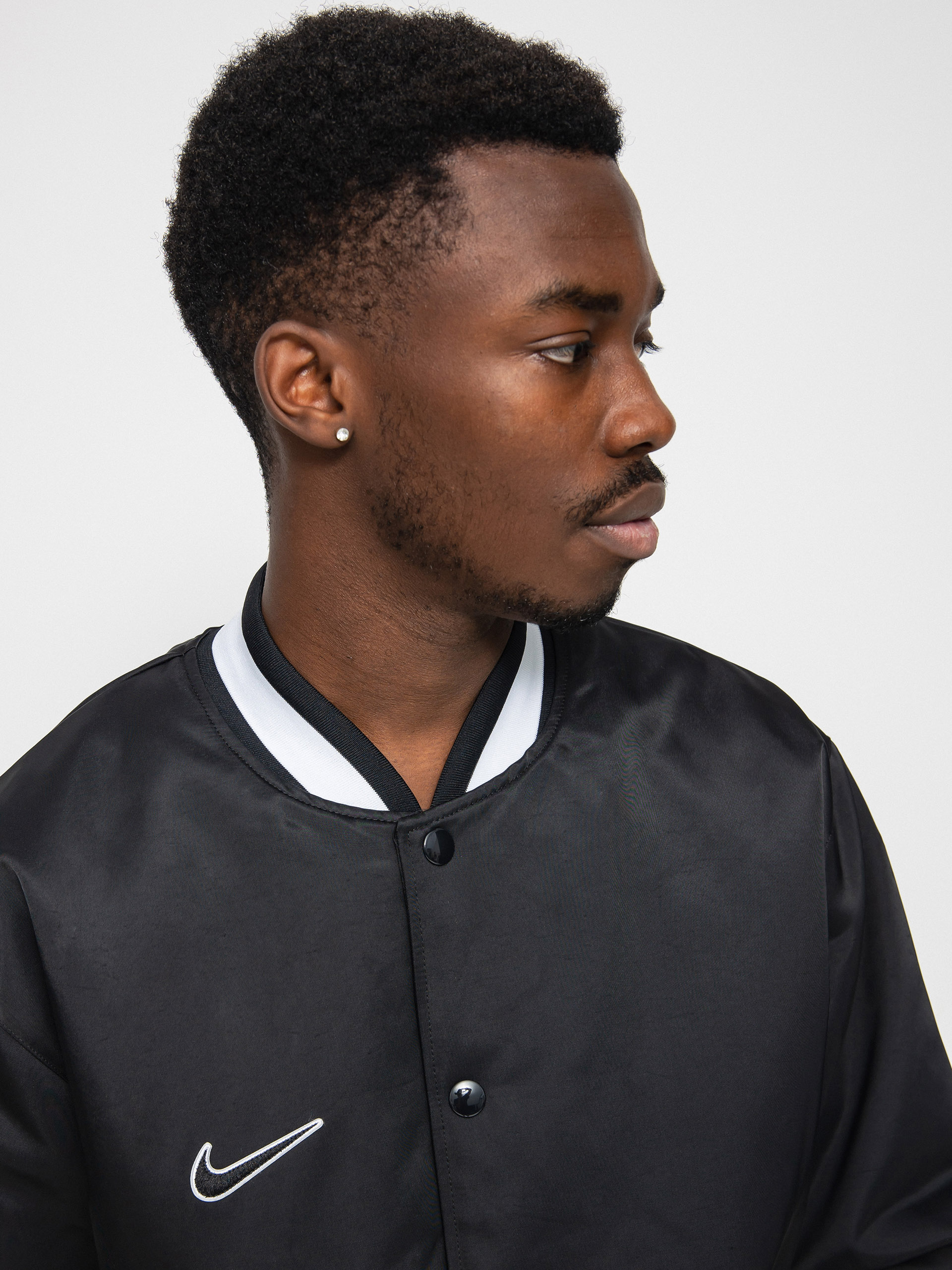 Nike SB Bsbl Varsity Jacket (black/black/white/white)