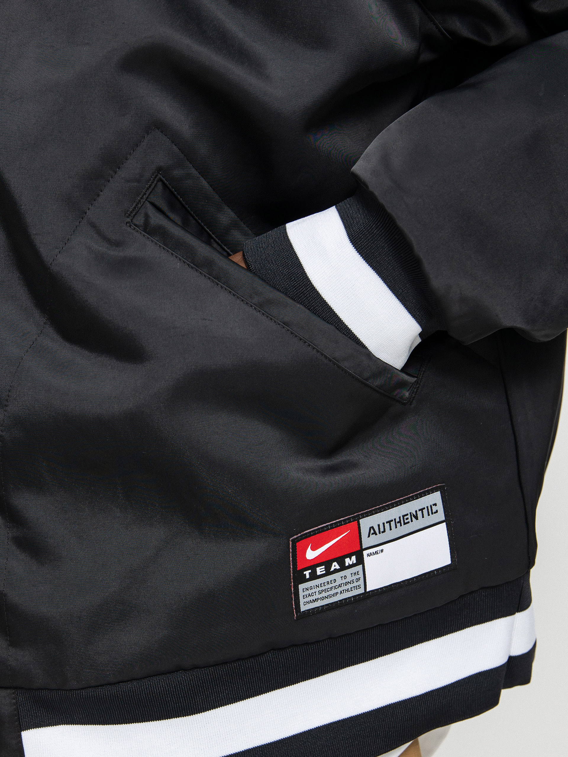 Nike SB Bsbl Varsity Jacket (black/black/white/white)