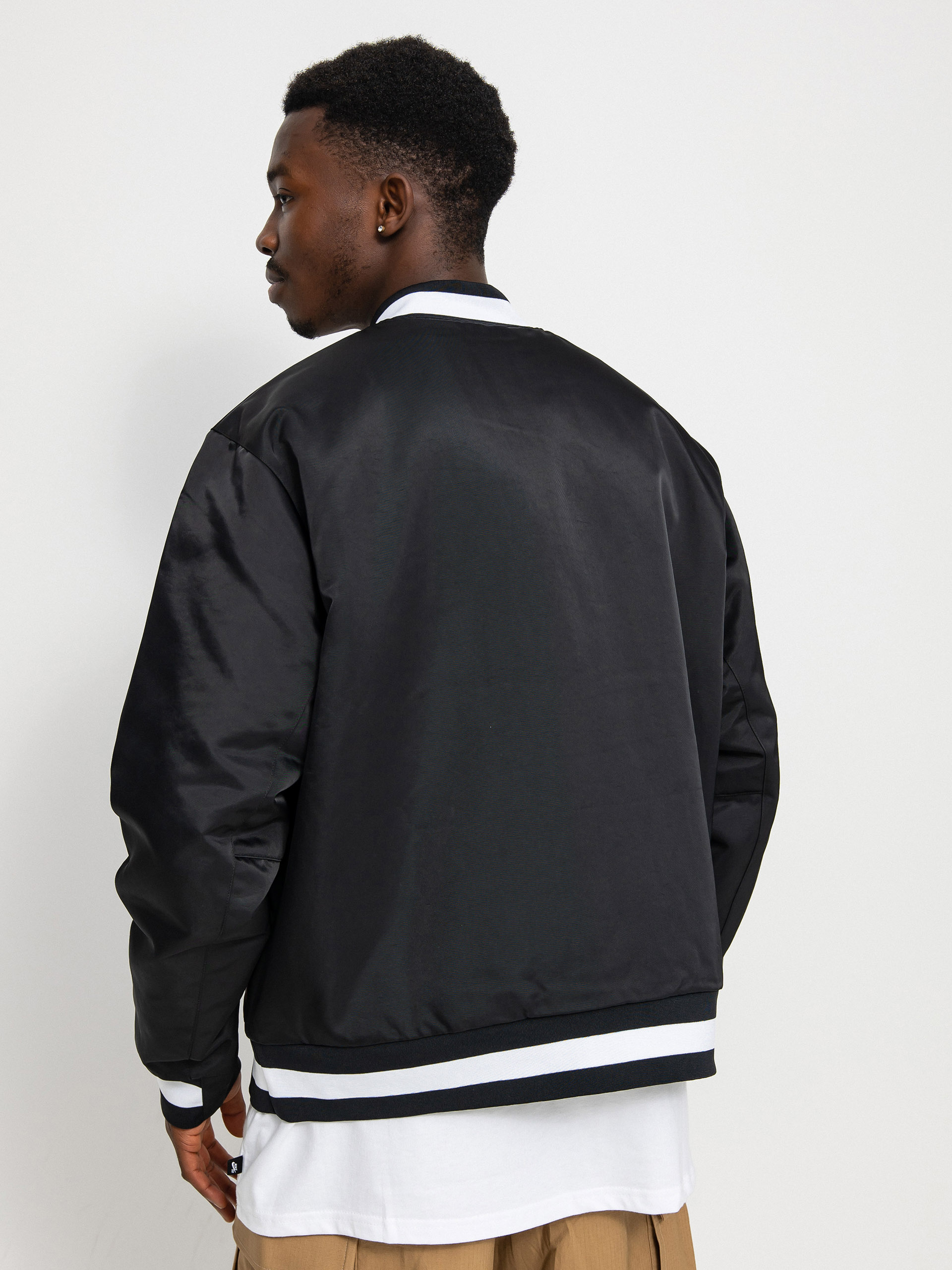 Nike SB Bsbl Varsity Jacket (black/black/white/white)