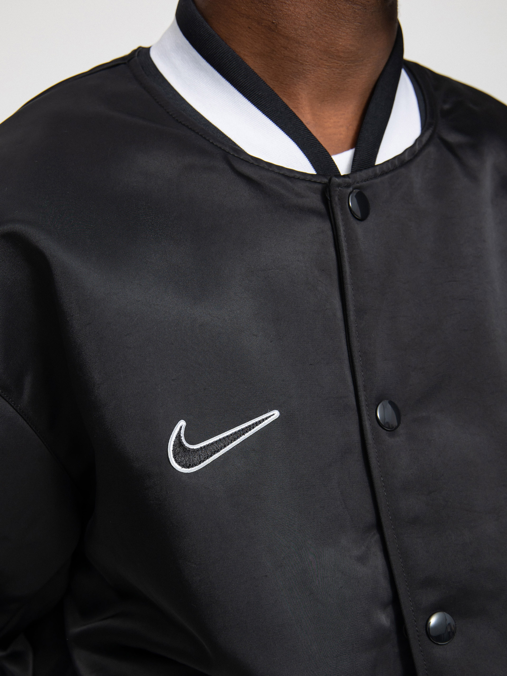 Nike SB Bsbl Varsity Jacket (black/black/white/white)
