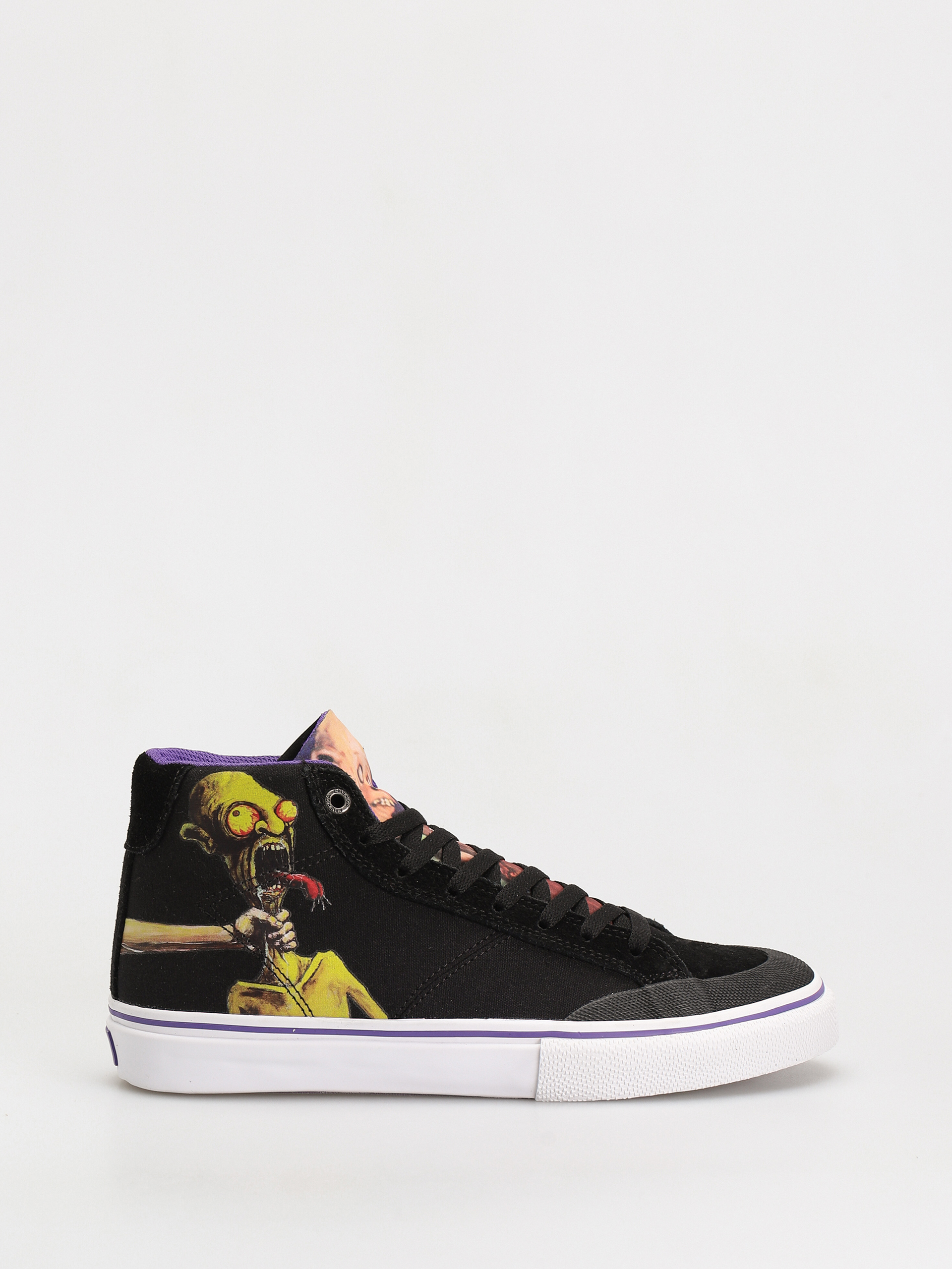 Emerica Omen Hi X Dinosaur Shoes (black/purple)