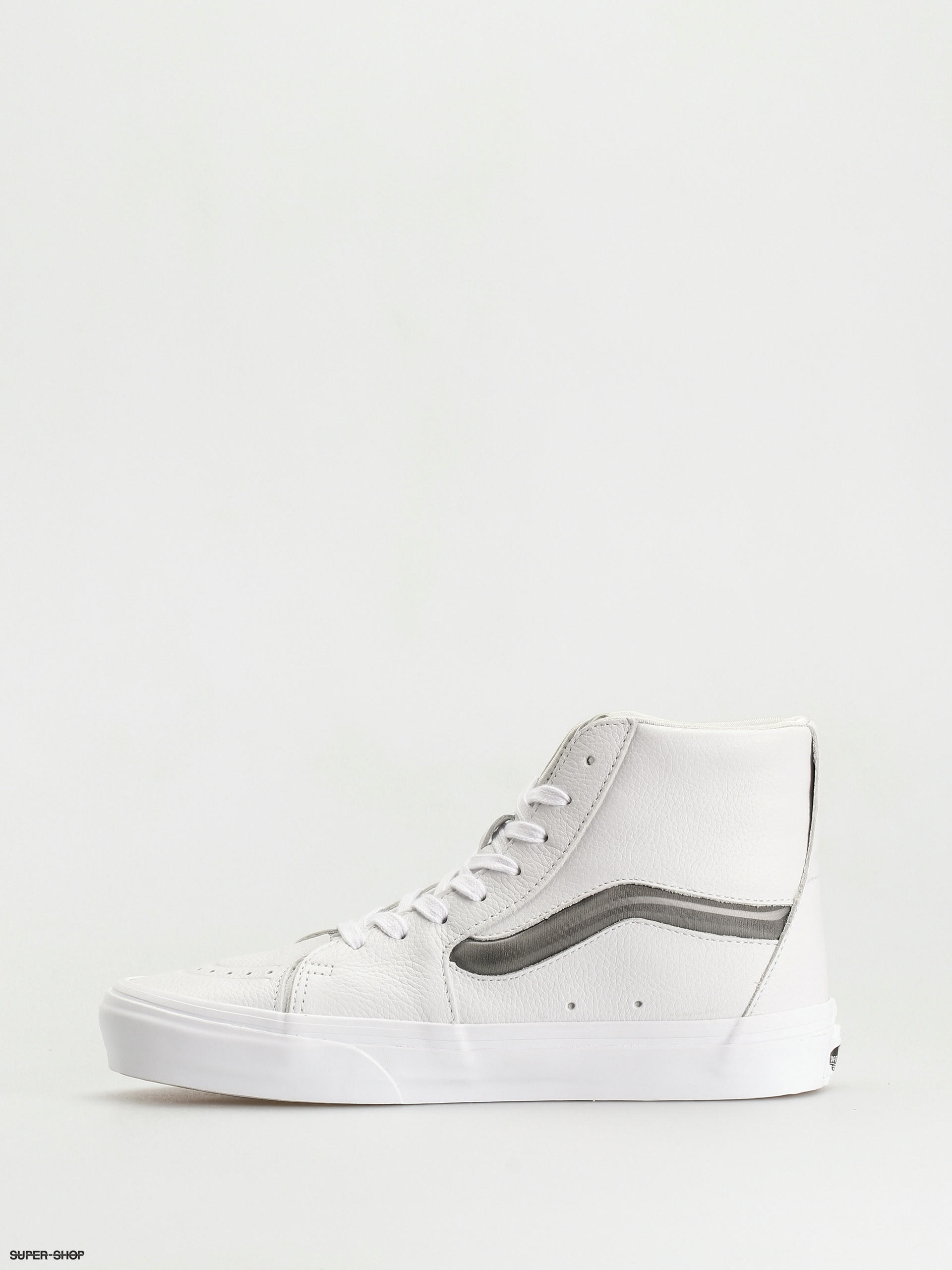 Vans leather store white high tops