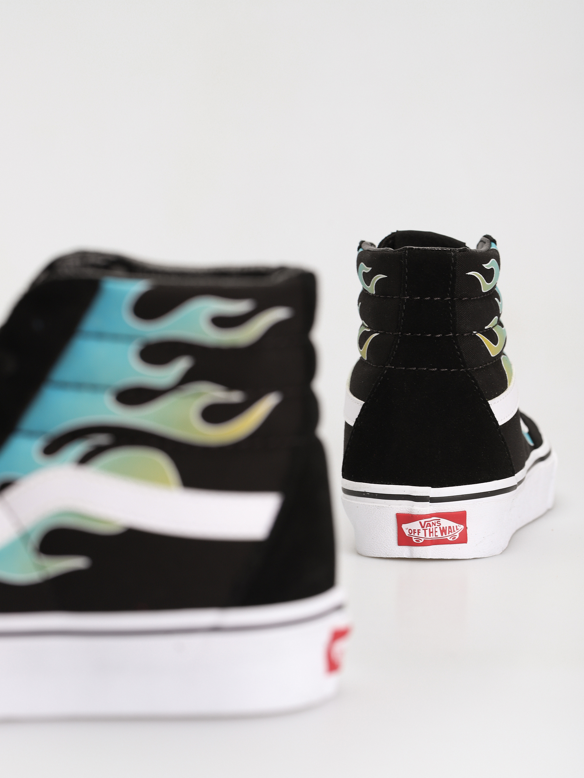 Vans Sk8 Hi Shoes (glow flame black/white)