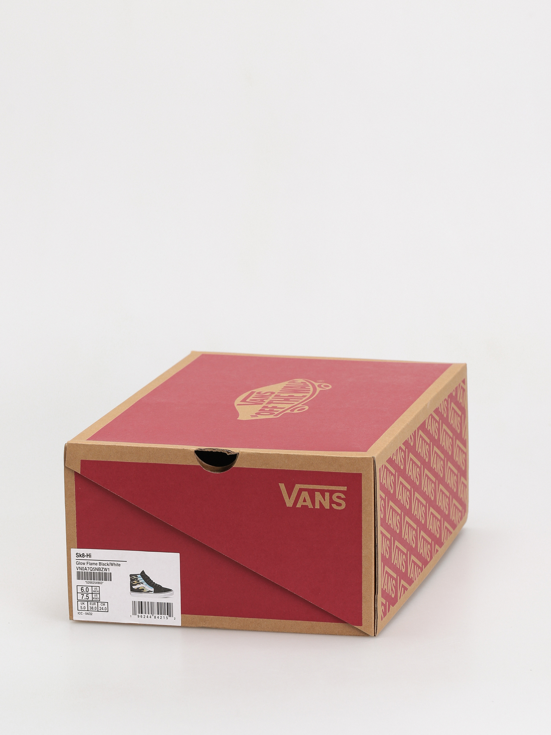 Vans Sk8 Hi Shoes (glow flame black/white)