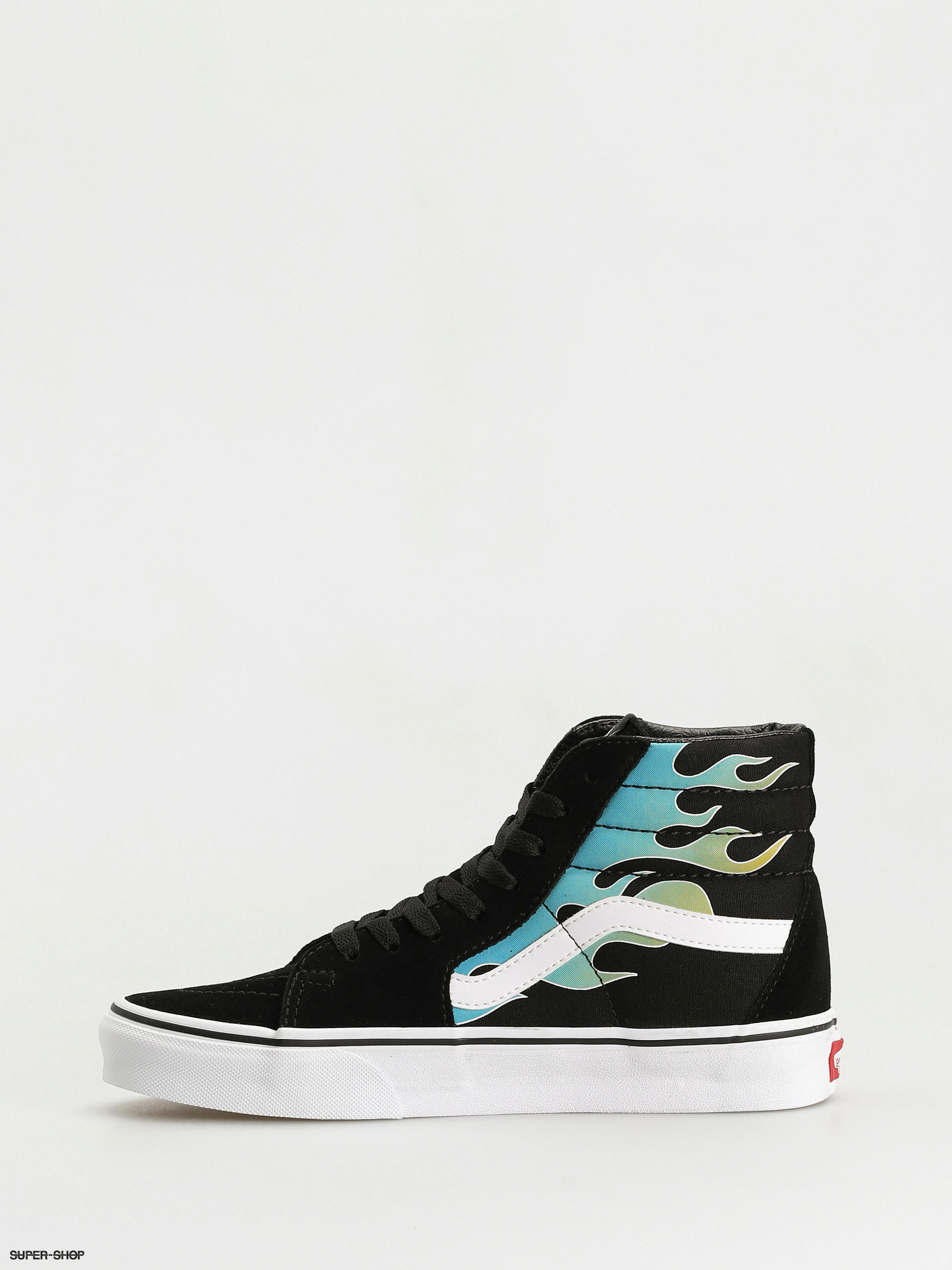 Vans Sk8 Hi Shoes (glow flame black/white)