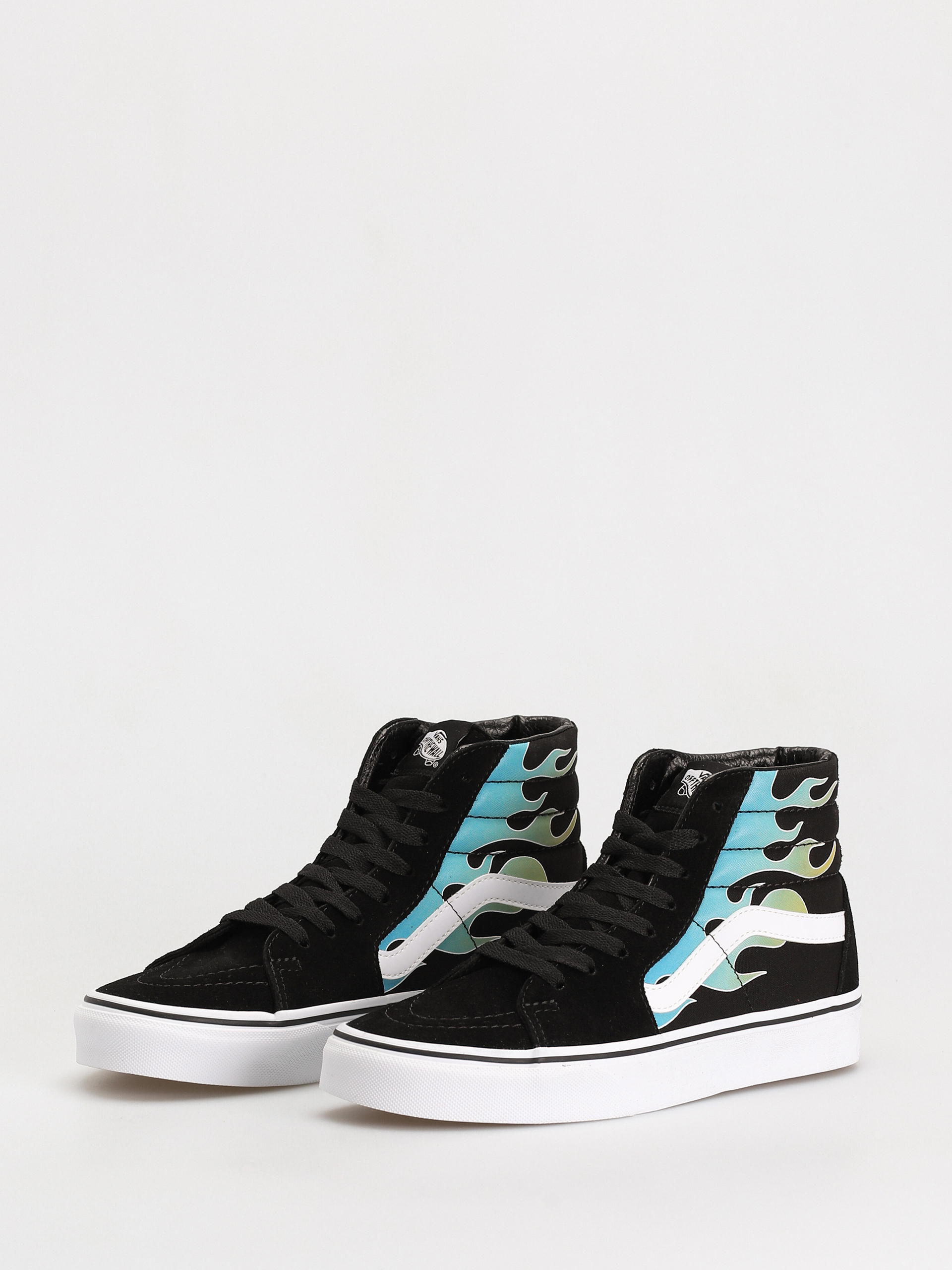 Vans Sk8 Hi Shoes (glow flame black/white)