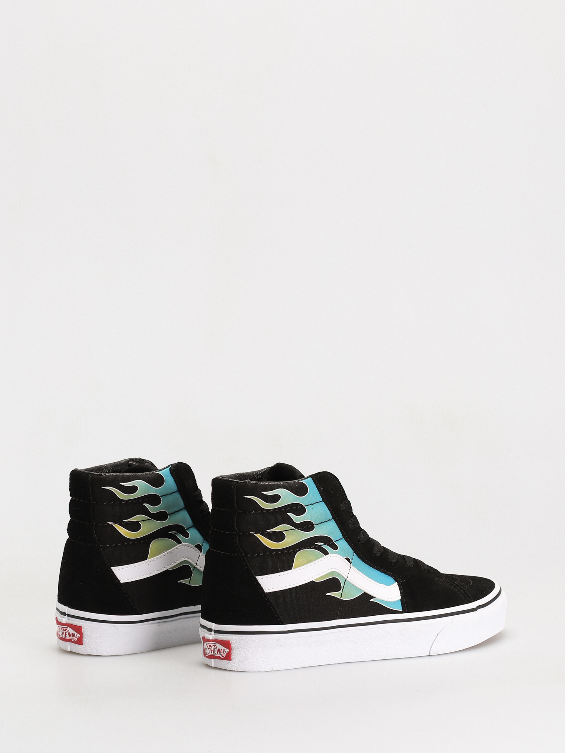 Vans Sk8 Hi Shoes (glow flame black/white)