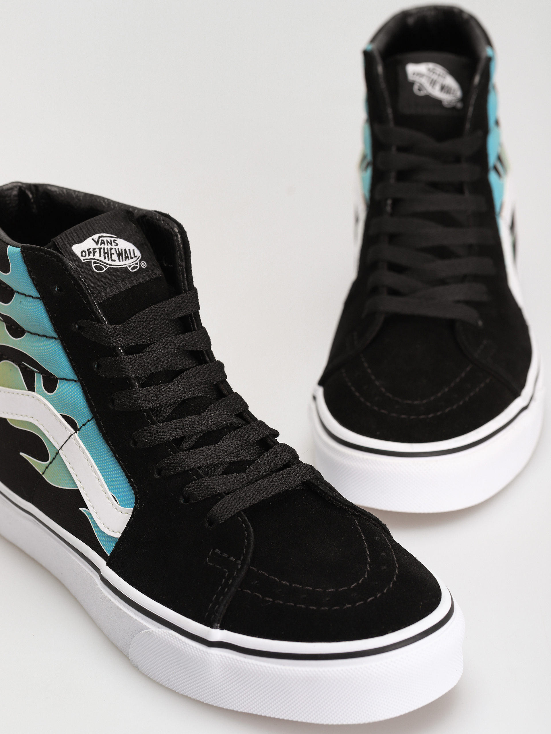 Vans Sk8 Hi Shoes (glow flame black/white)