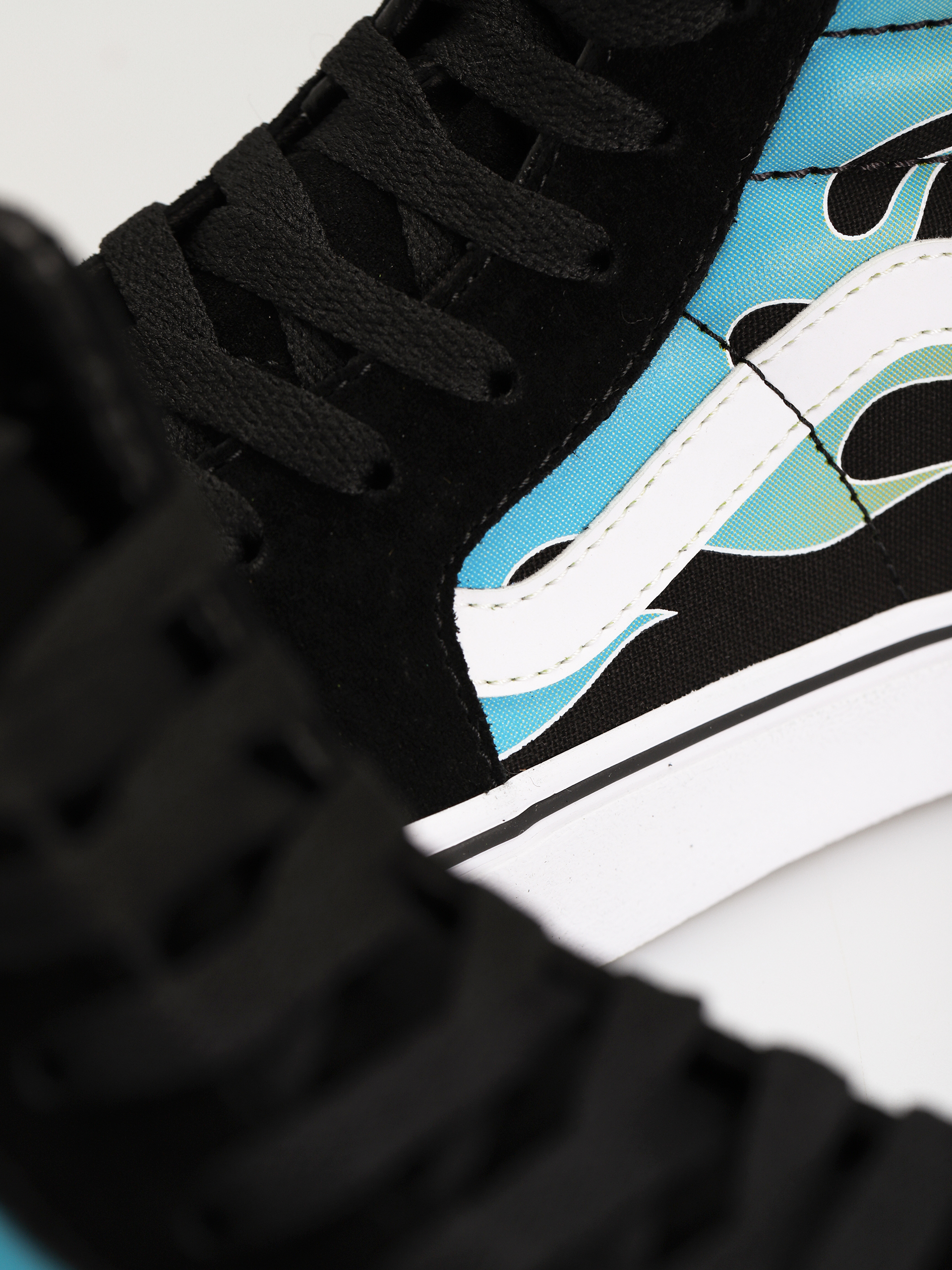 Vans Sk8 Hi Shoes (glow flame black/white)