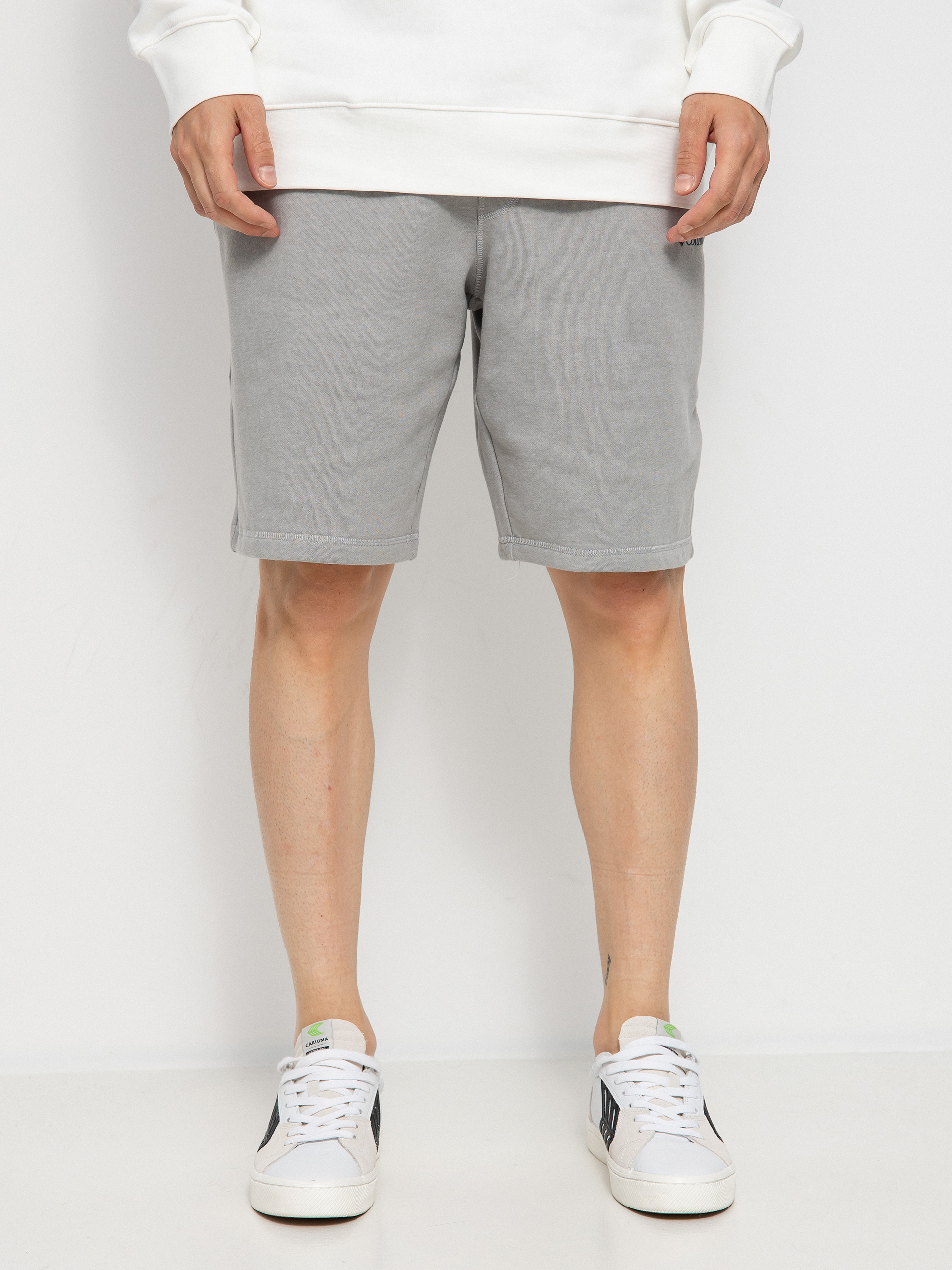 Columbia Logo Fleece Shorts (columbia grey heather)