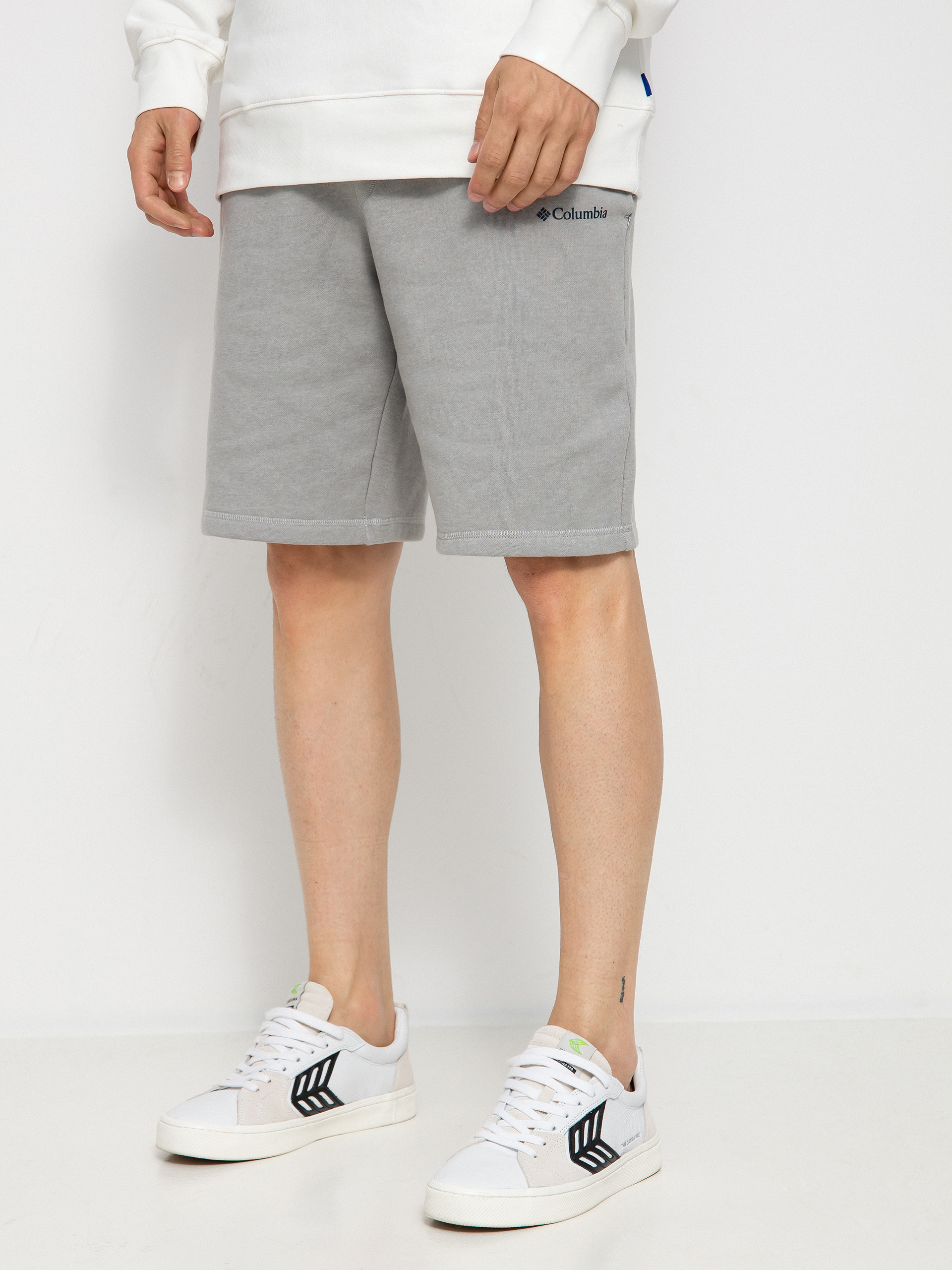 Columbia Logo Fleece Shorts (columbia grey heather)