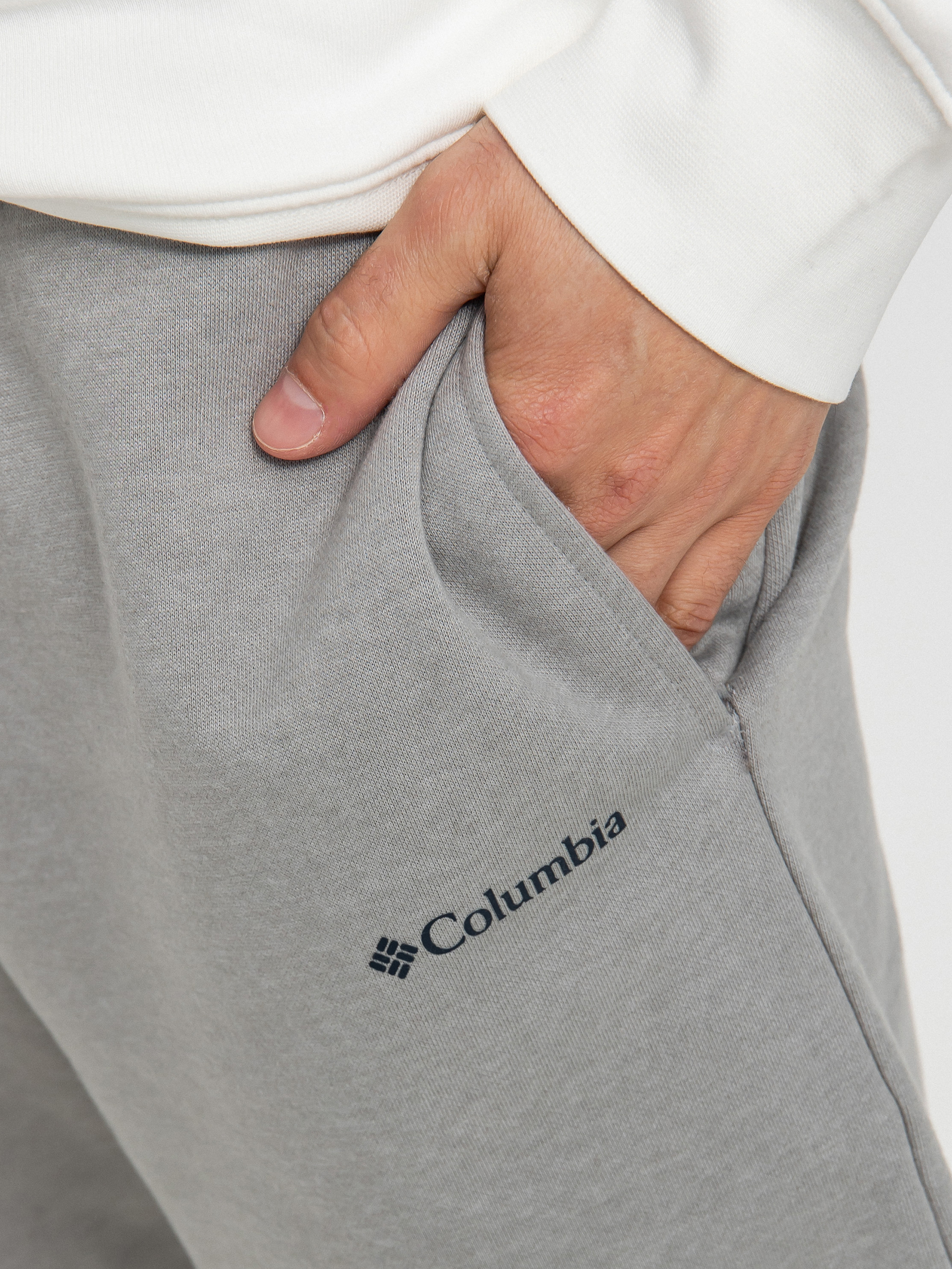 Columbia Logo Fleece Shorts (columbia grey heather)