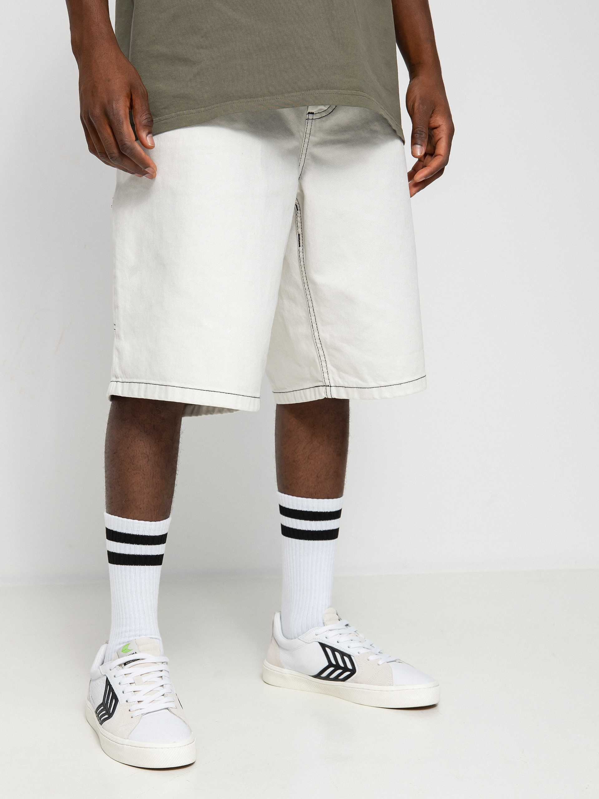 Polar Skate Big Boy Work Shorts (washed white)
