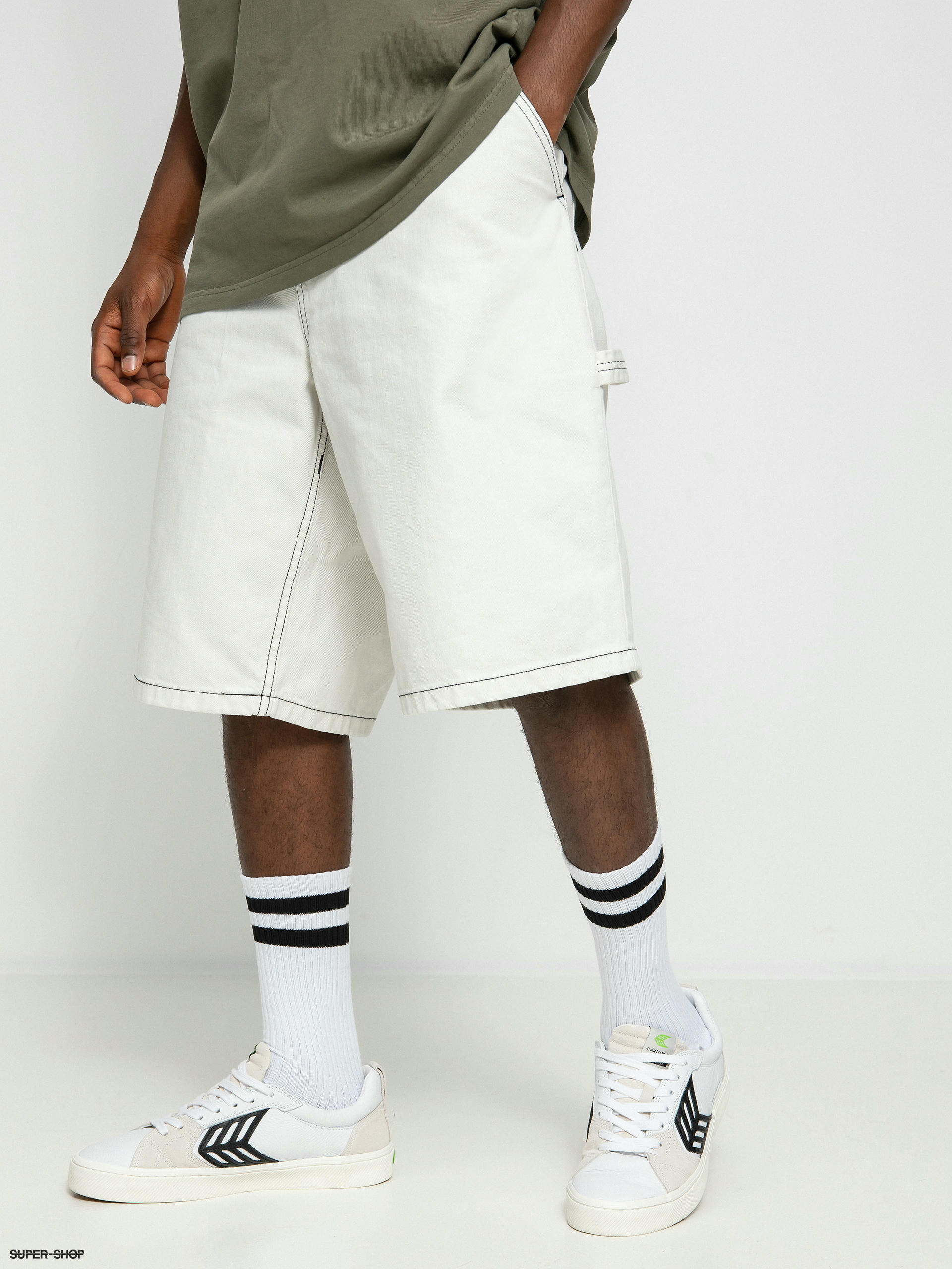 Polar Skate Big Boy Work Shorts (washed white)