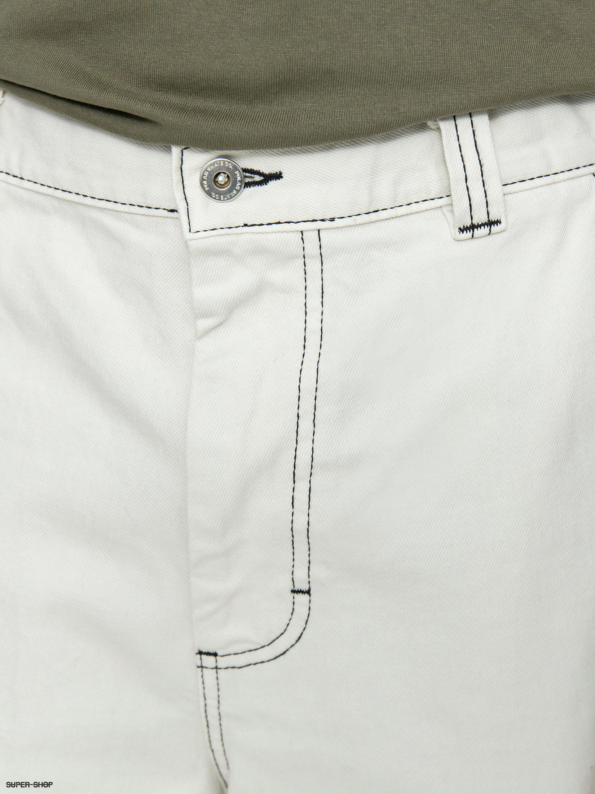 Polar Skate Big Boy Work Shorts (washed white)