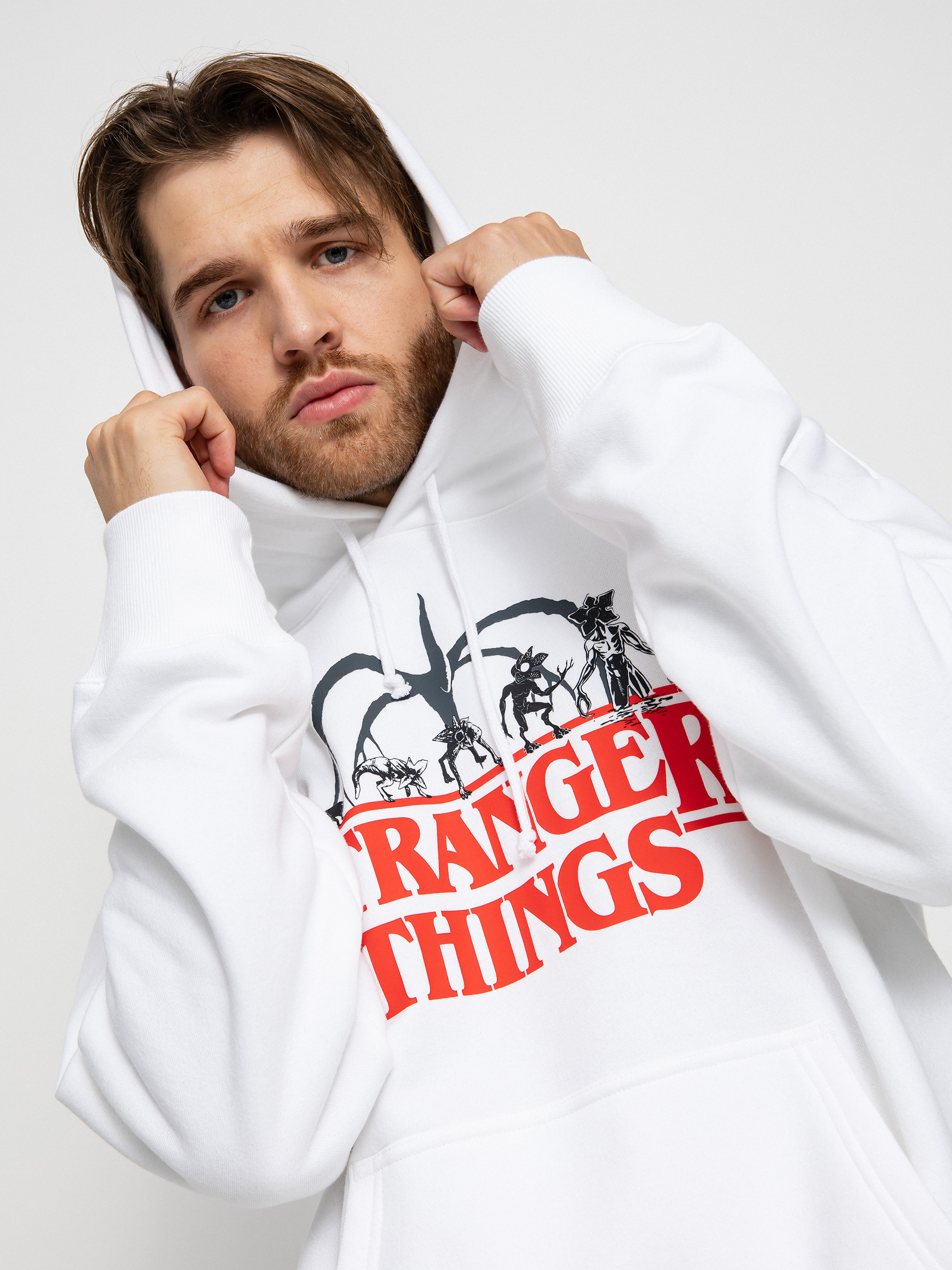 Champion X Stranger Things Hooded Sweatshirt 217780 HD Hoodie (wht)