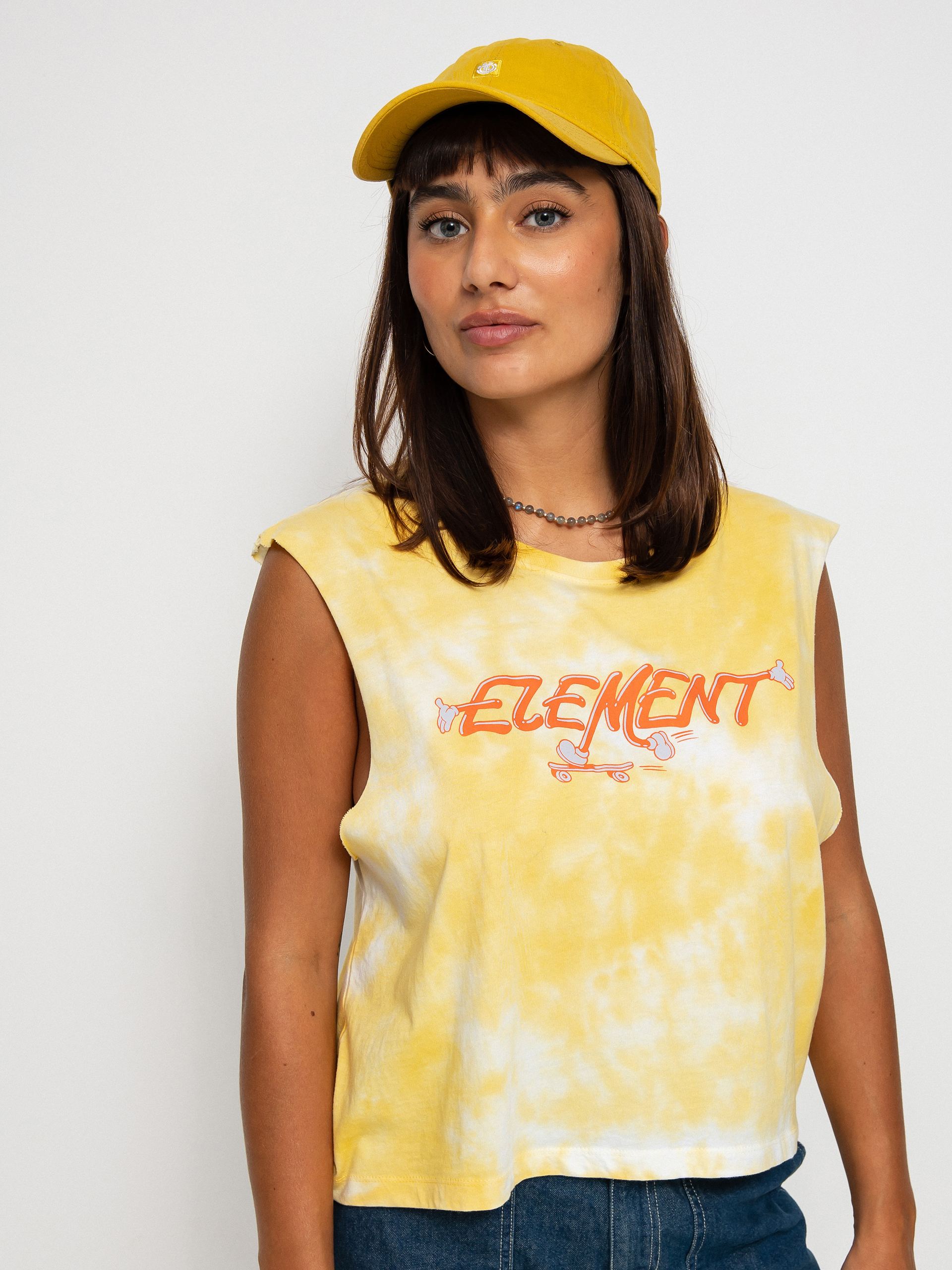 Element Koszulka Skateman Muscle T-shirt Wmn (cream gold tie)