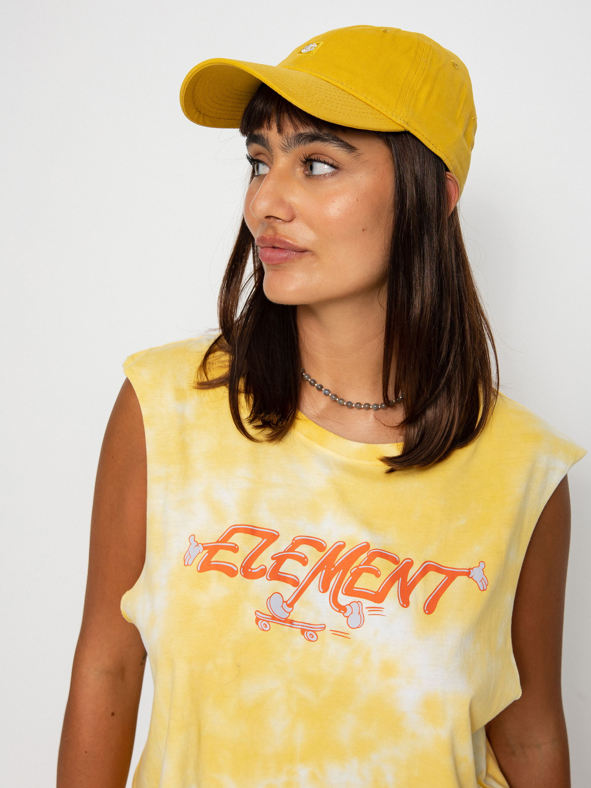 Element Koszulka Skateman Muscle T-shirt Wmn (cream gold tie)