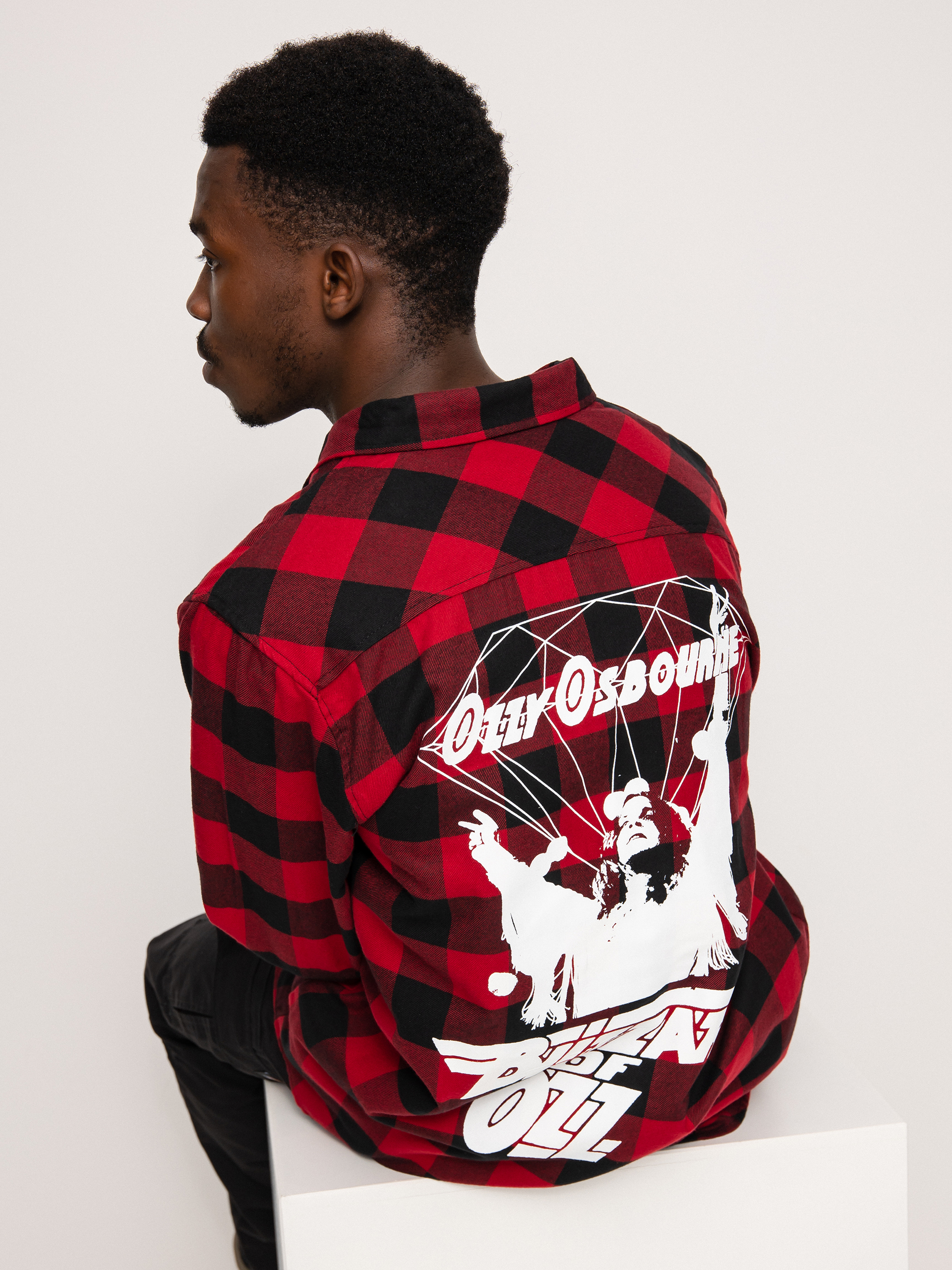 Diamond Supply Co. Dark Idol Flannel Hemd (red)