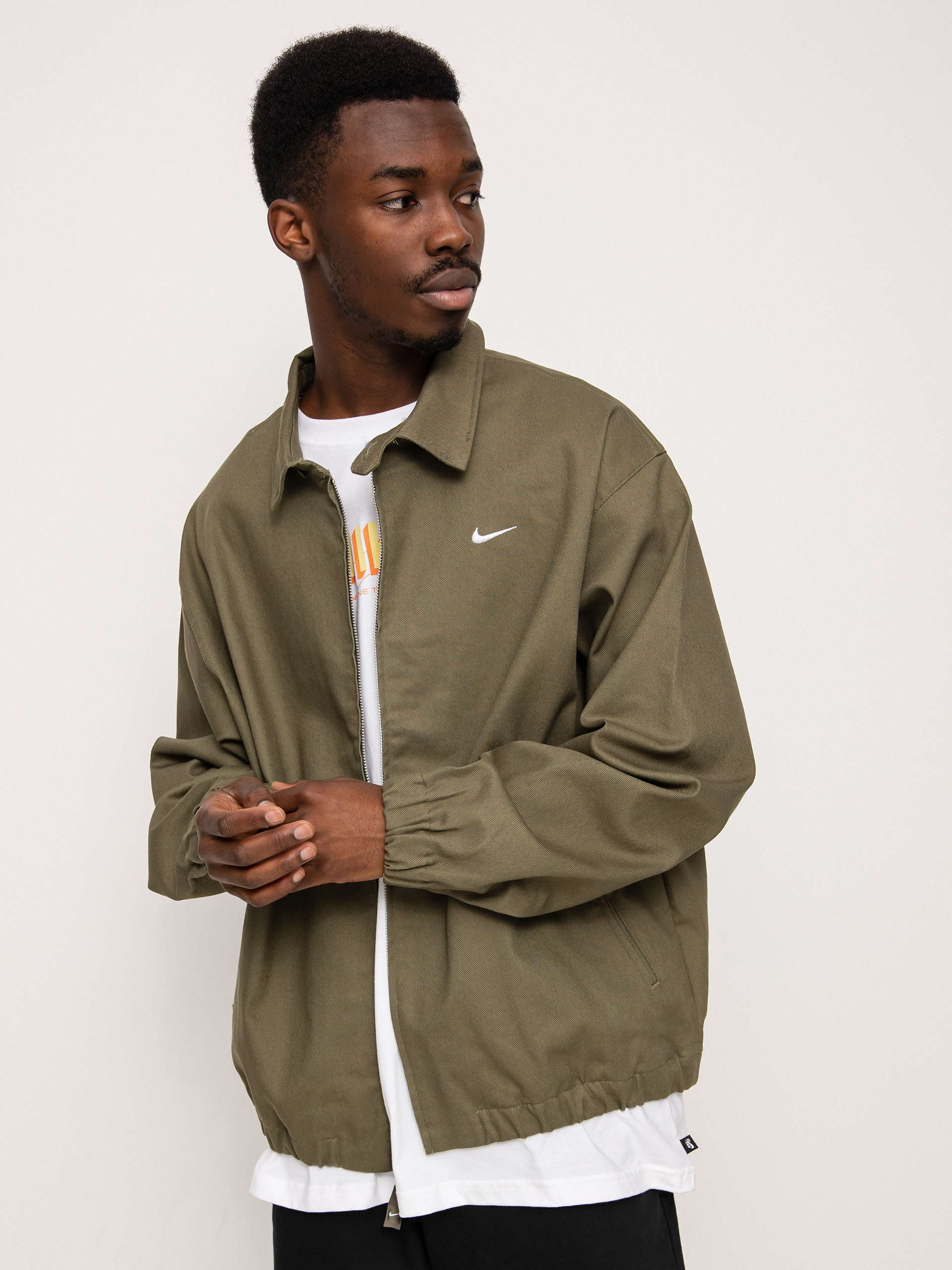 Nike SB Infema Prem Jacket (medium olive/white)