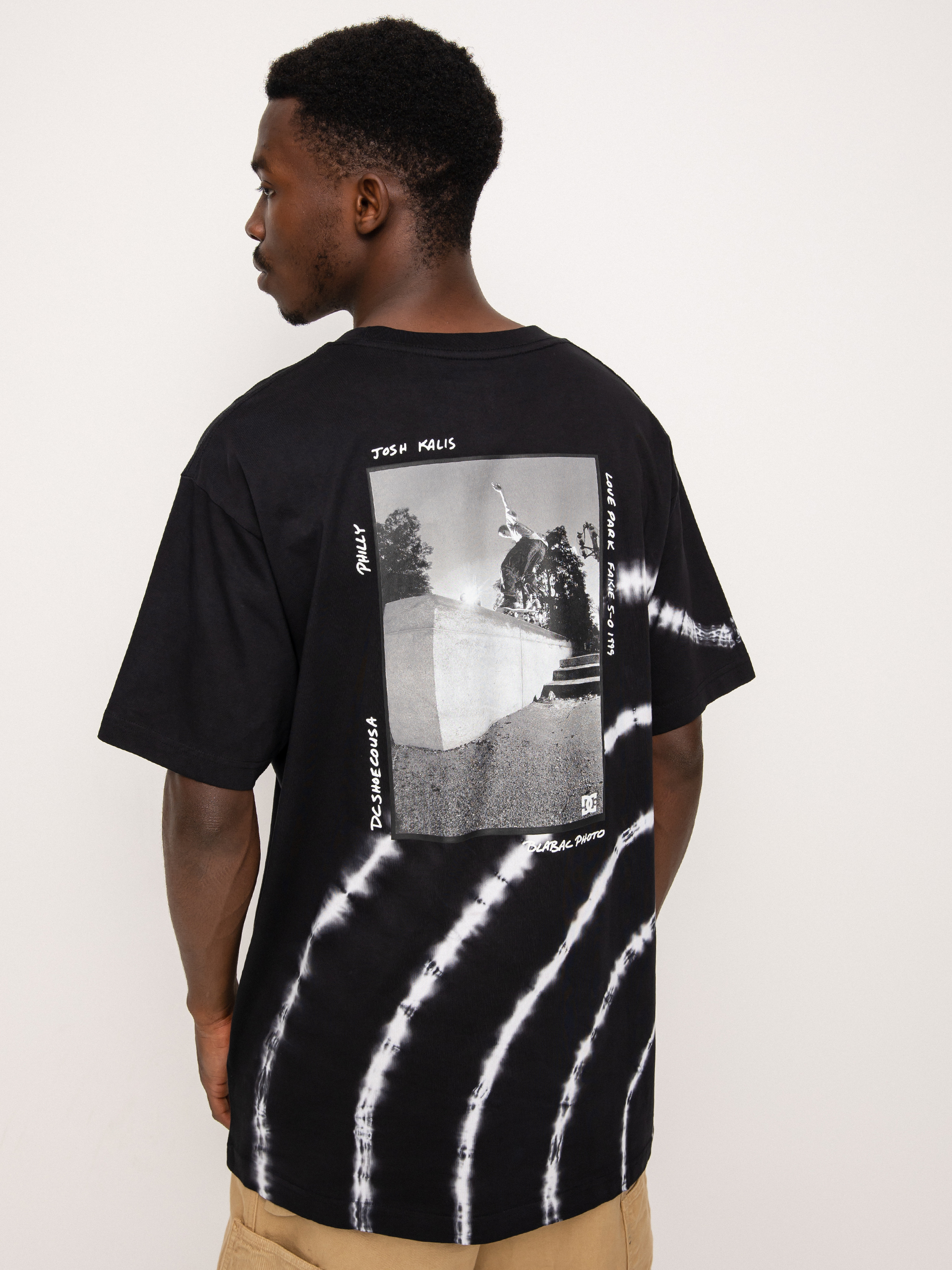 DC Blabac Kalis Love T-shirt (blk/wht spiraltiedye)