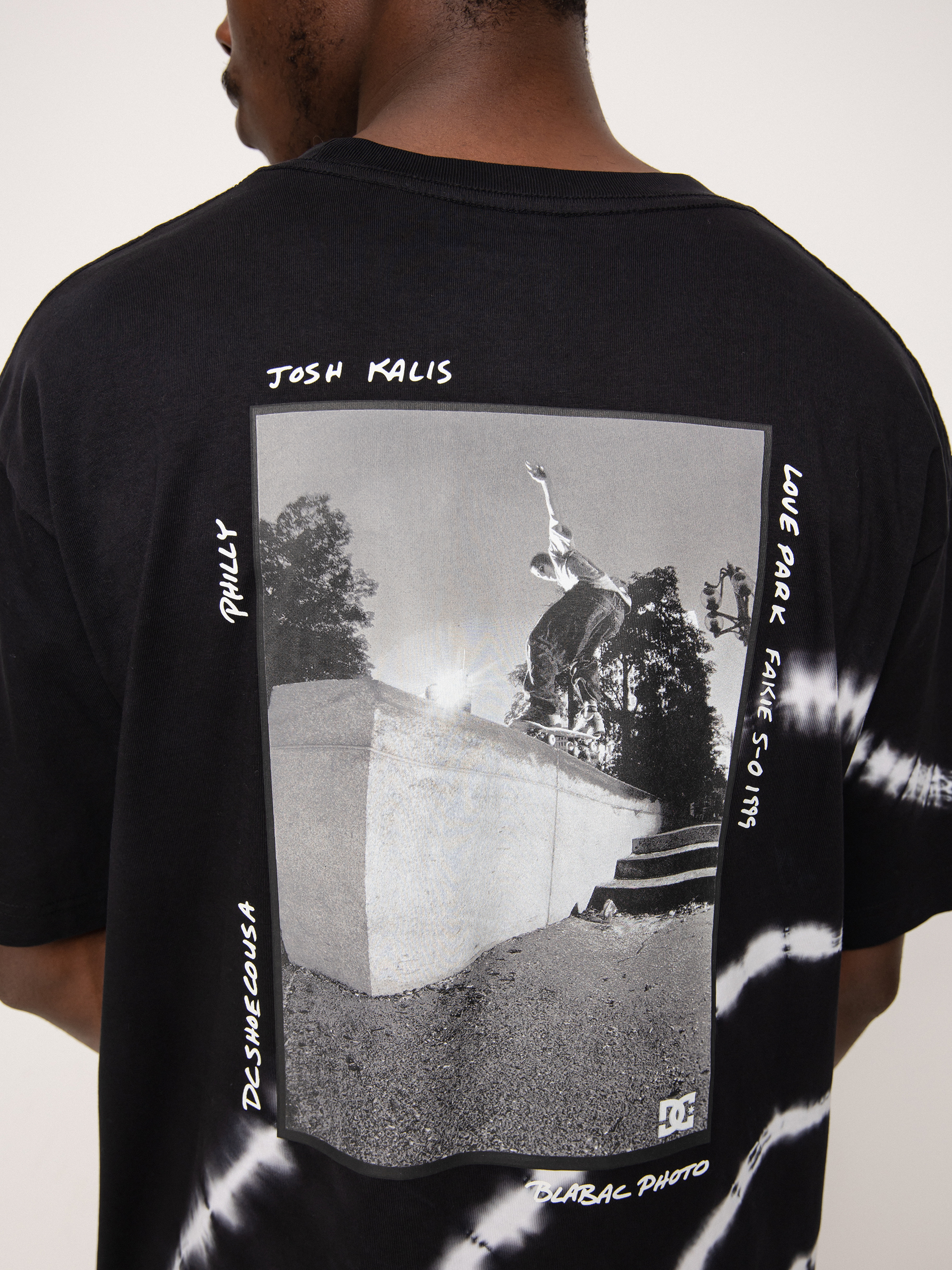 DC Blabac Kalis Love T-shirt (blk/wht spiraltiedye)