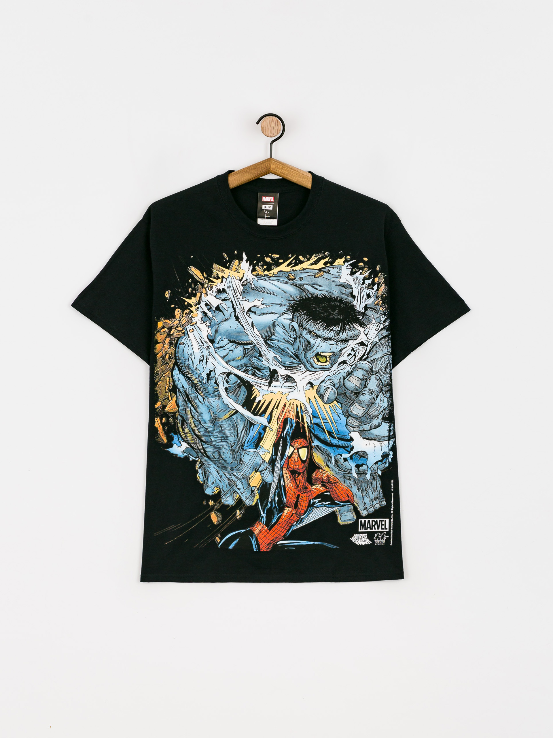 HUF X Marvel Battle T-shirt (black)