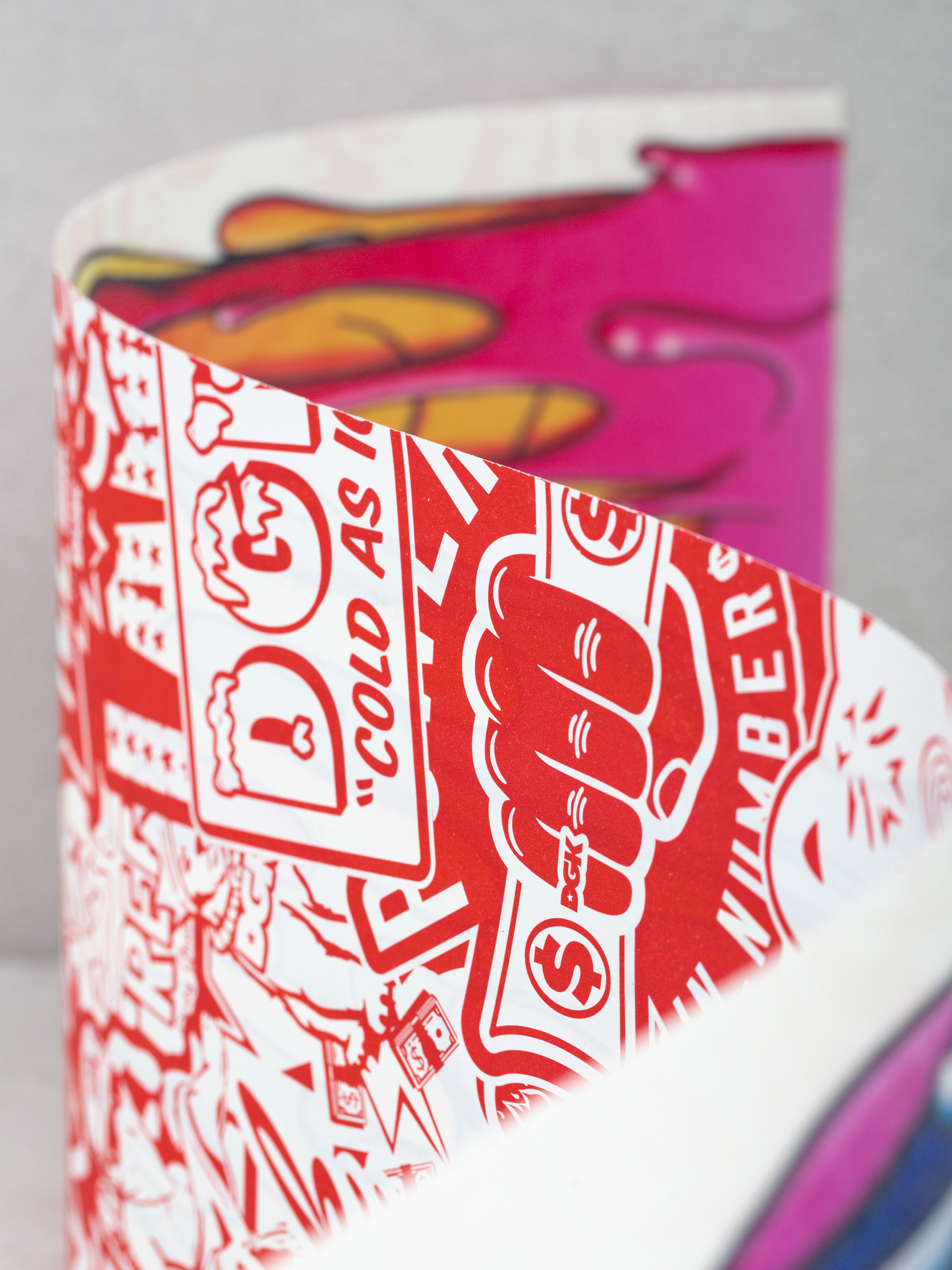 DGK Melted Grip (white/multi)