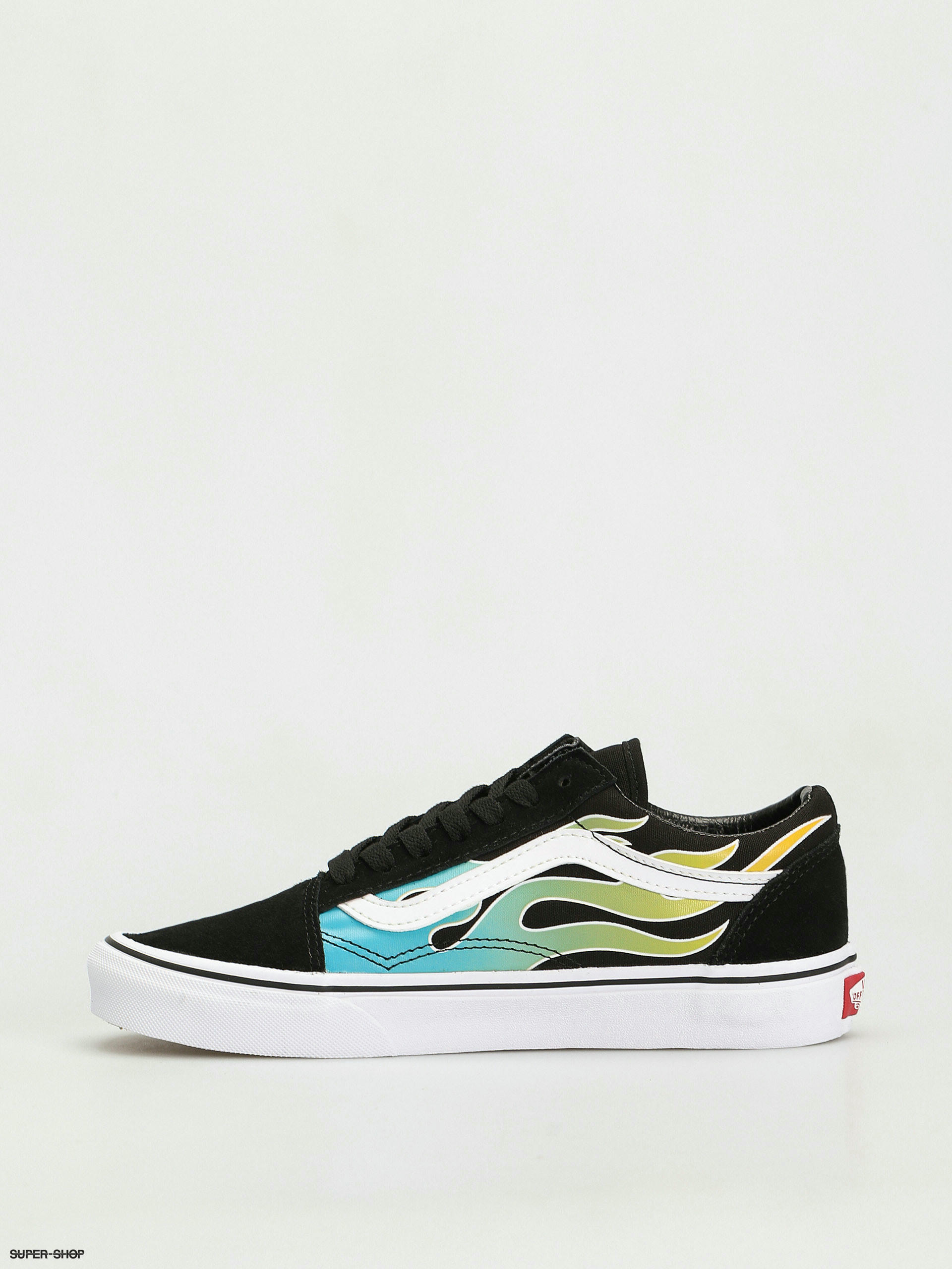 Vans Old Skool Shoes (glow flame black/white)