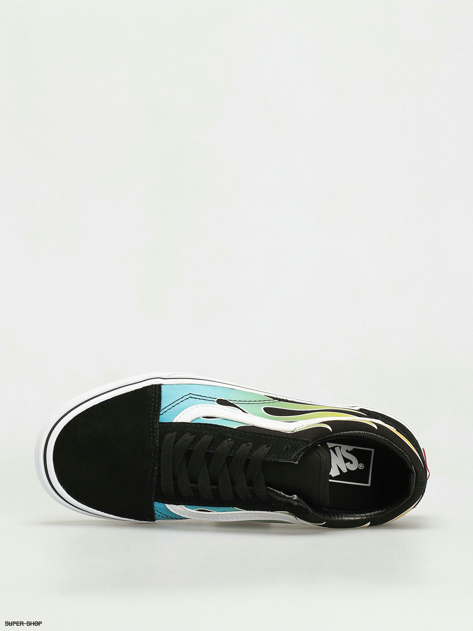 Vans Old Skool Shoes (glow flame black/white)