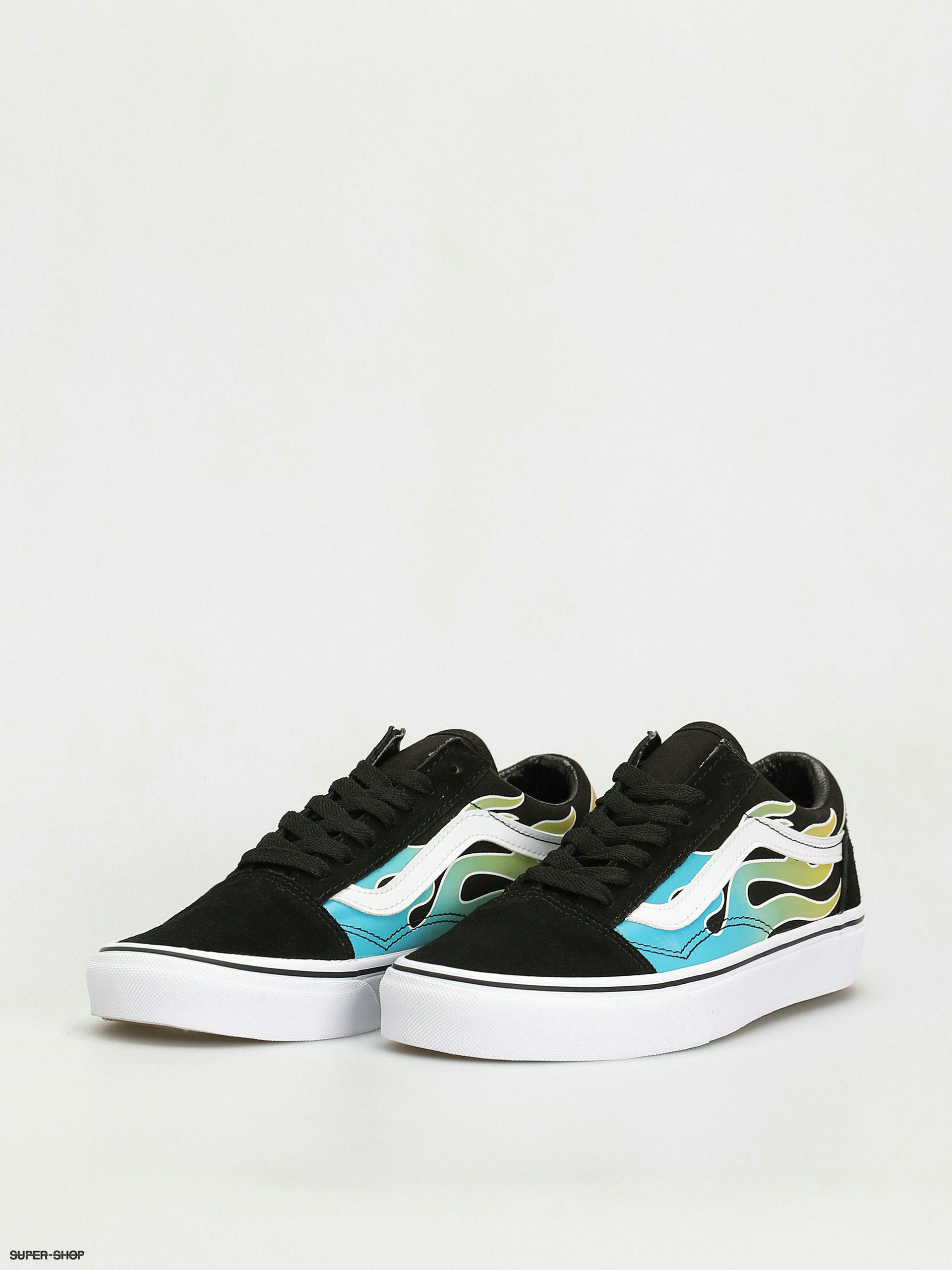 Vans Old Skool Shoes (glow flame black/white)