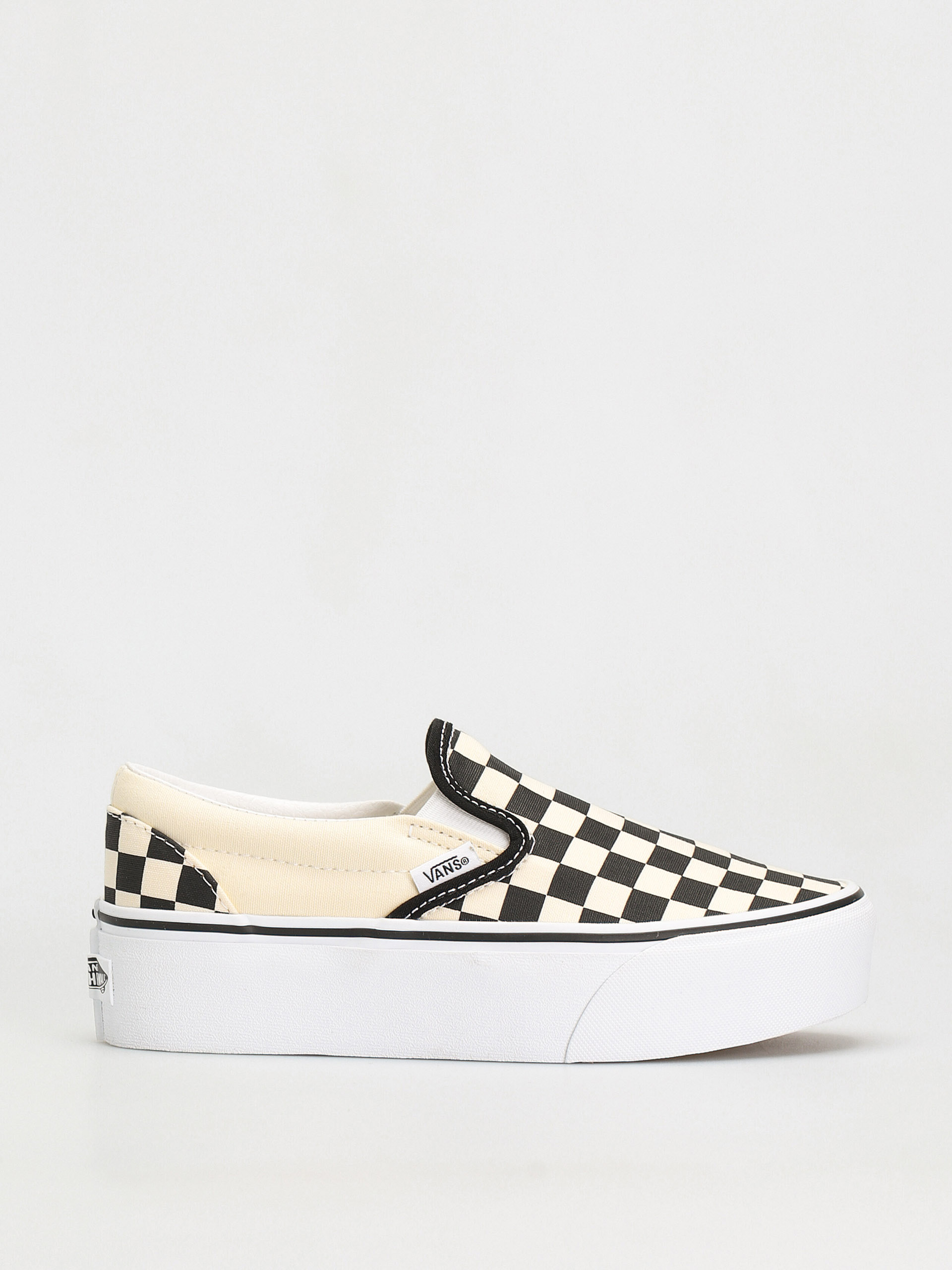 Vans Classic Slip On Stackform Shoes (checkerboard black/classic white)