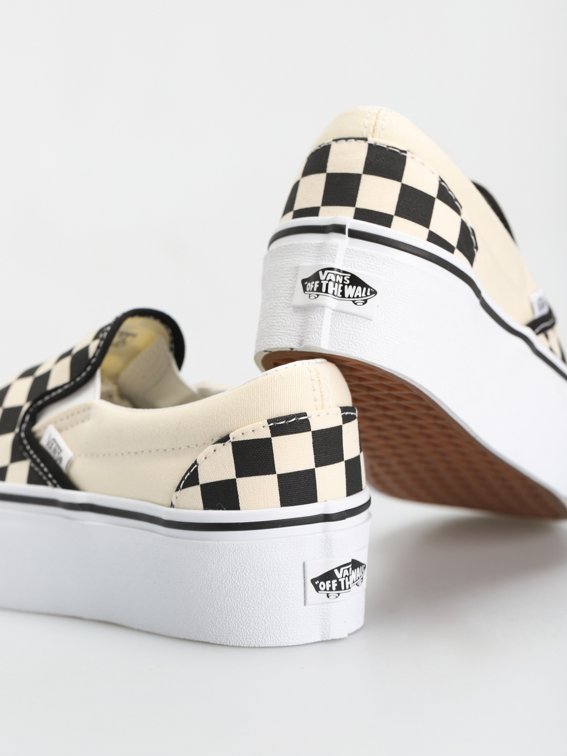 Vans Classic Slip On Stackform Schuhe (checkerboard black/classic white)