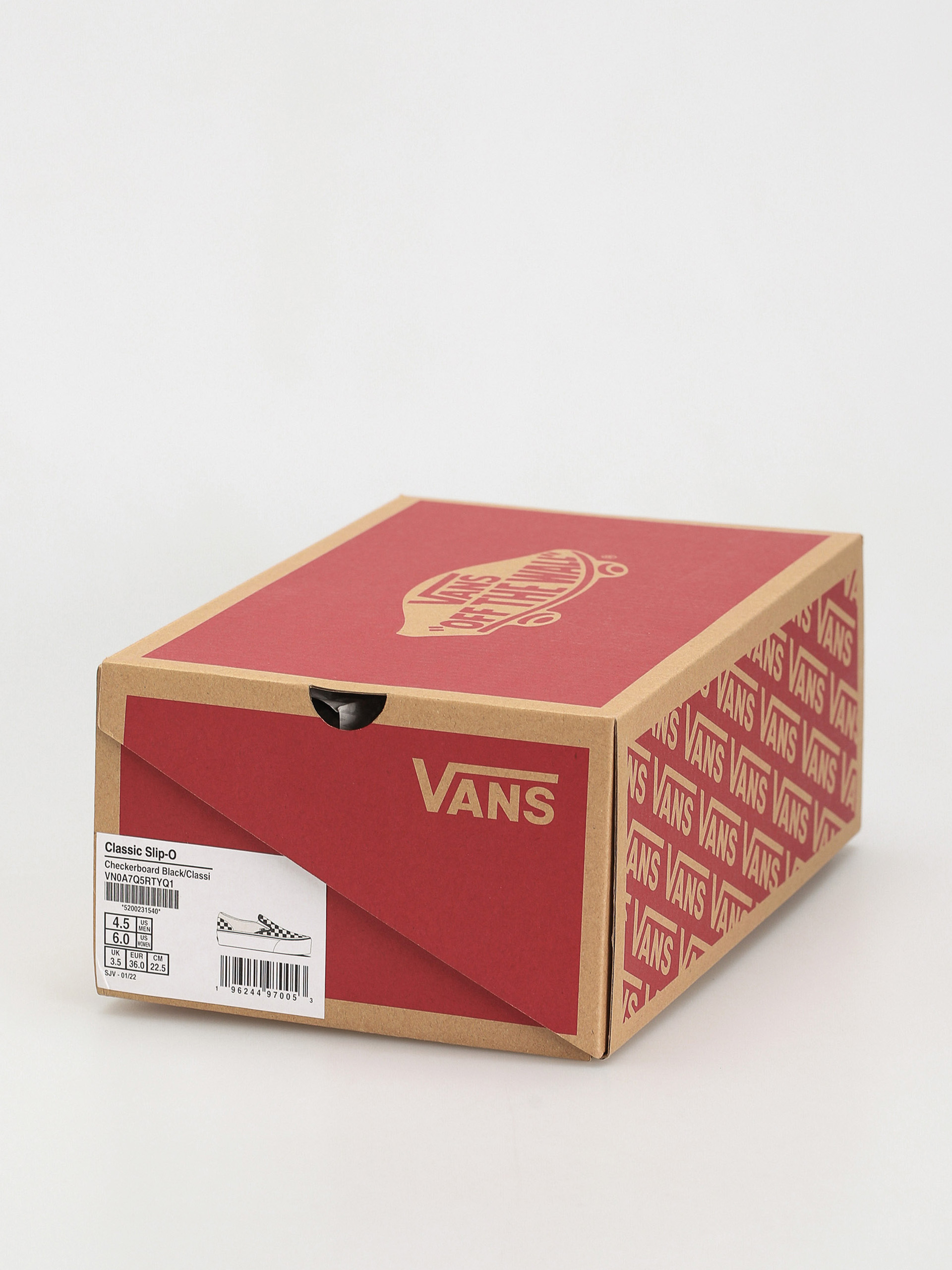 Vans Classic Slip On Stackform Schuhe (checkerboard black/classic white)