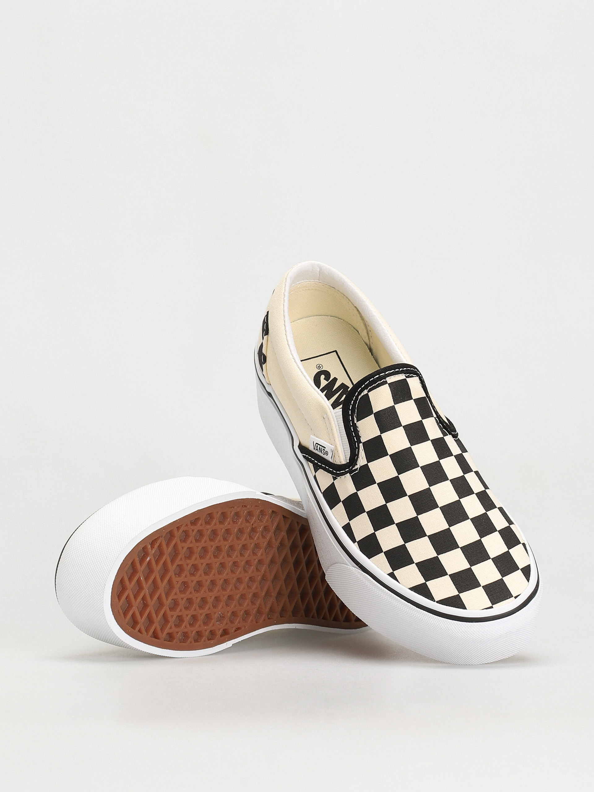 Vans Classic Slip On Stackform Schuhe (checkerboard black/classic white)