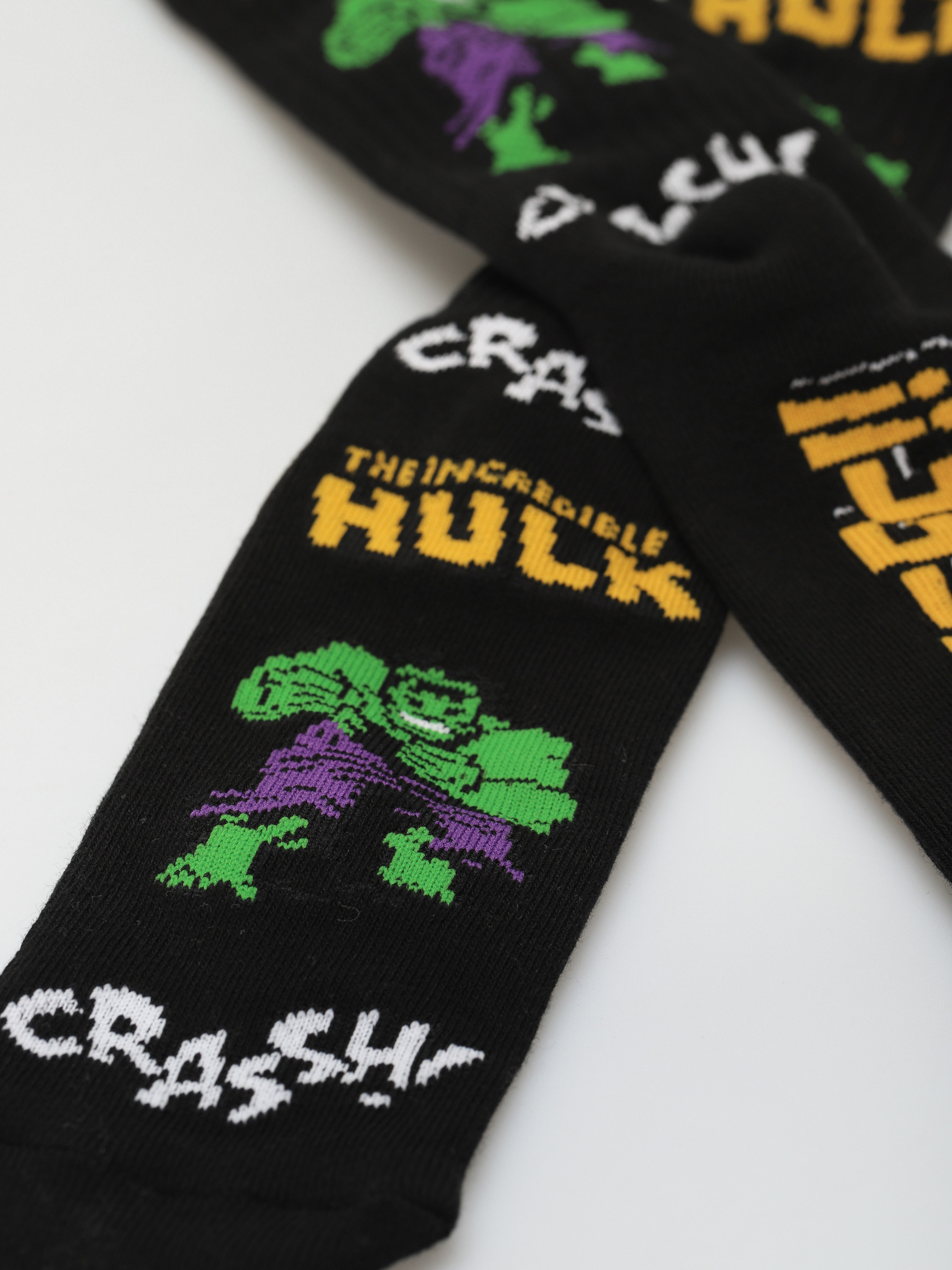 HUF X Marvel Hulk Retro Crew Socks (black)