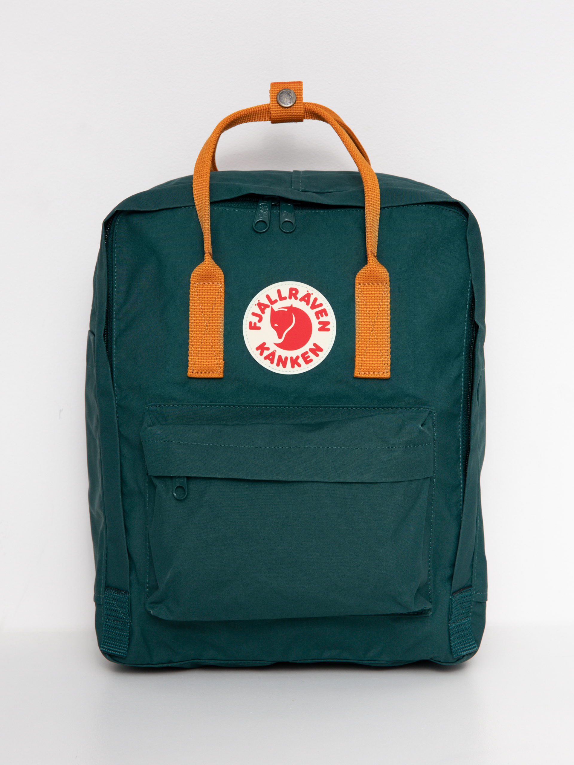 Fjallraven Kanken Backpack (arctic green/spicy orange)