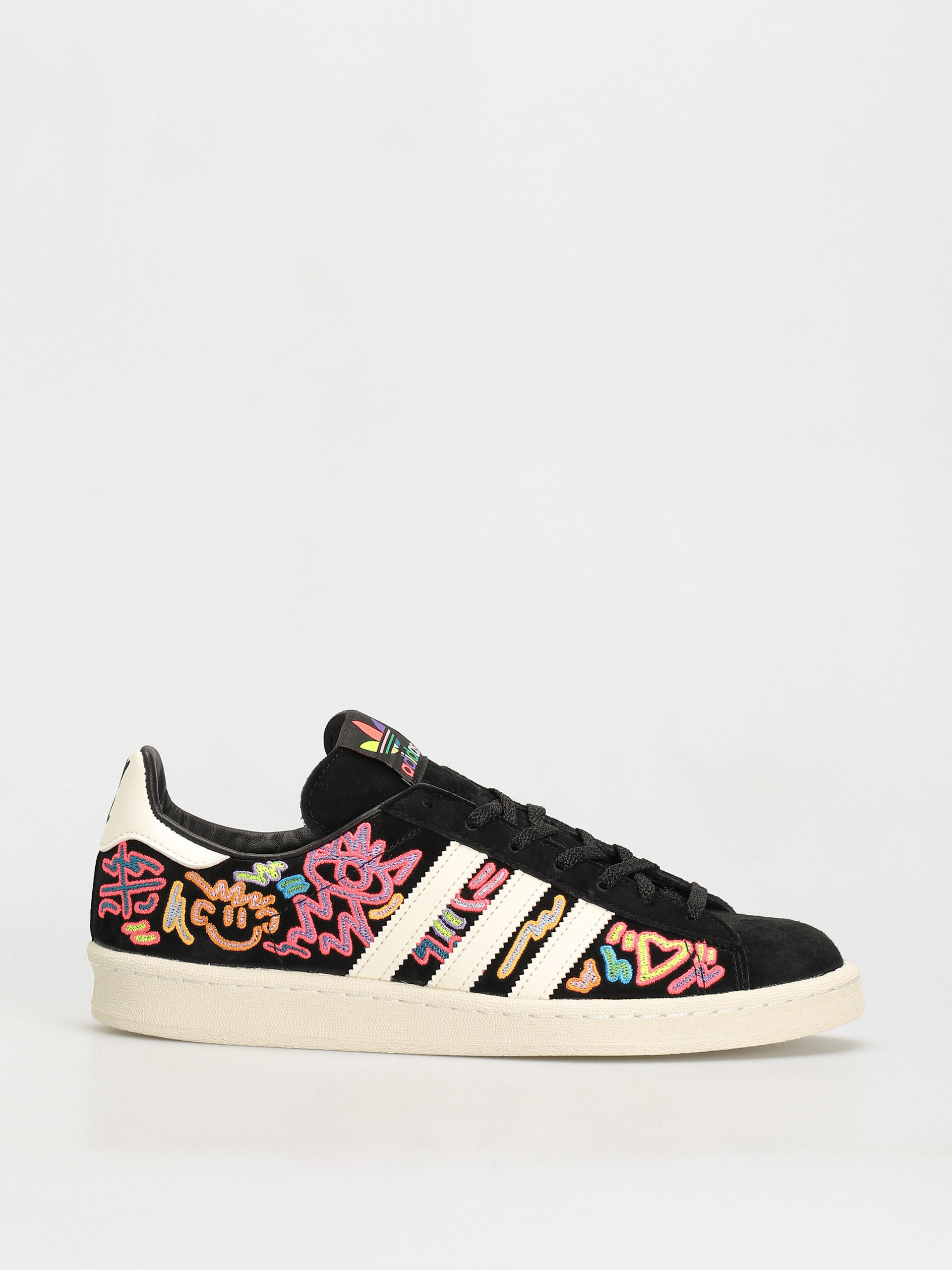 adidas Originals Campus 80S Pride Shoes (owhite/cblack/owhite)