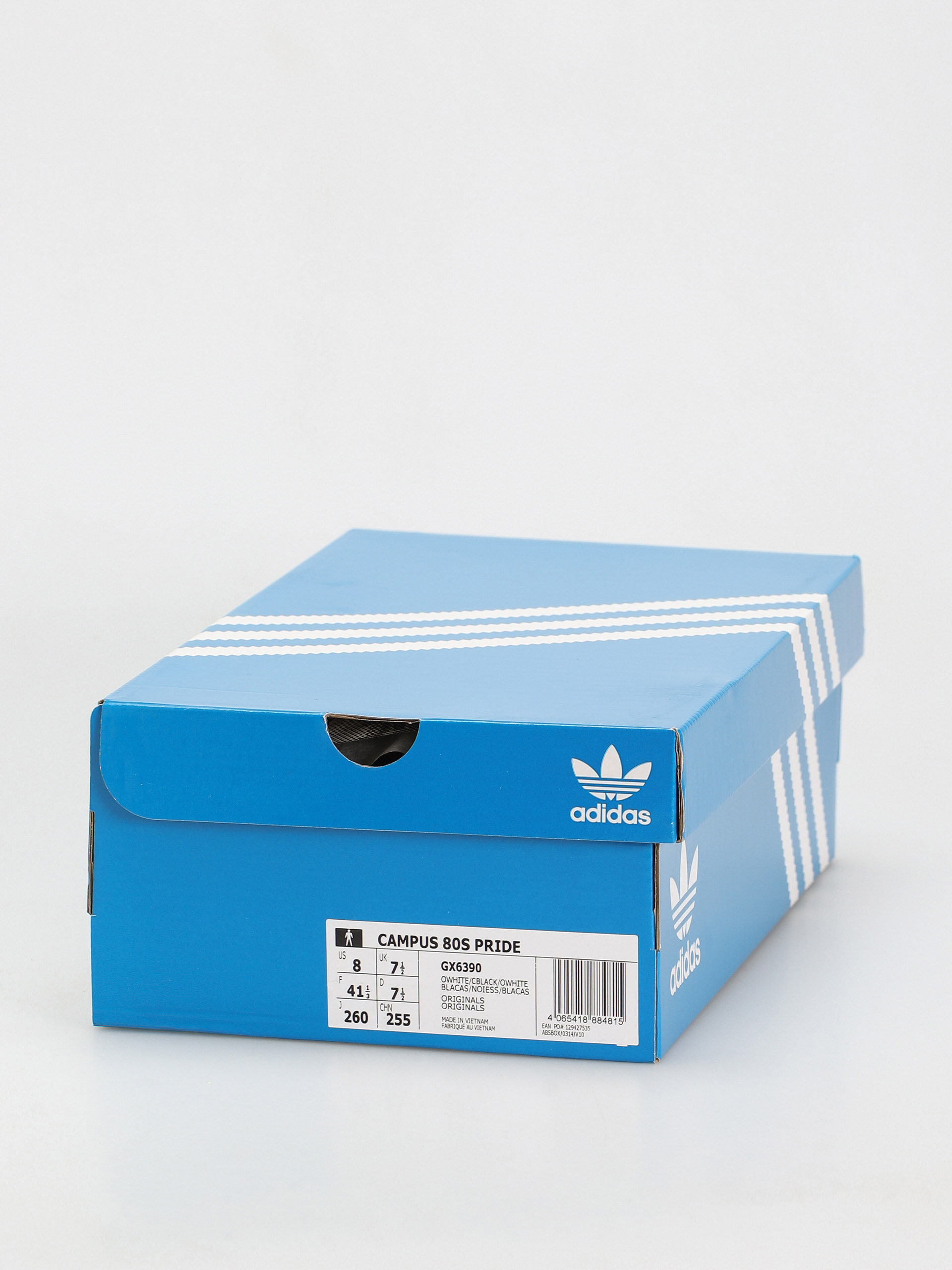 adidas Originals Campus 80S Pride Shoes (owhite/cblack/owhite)