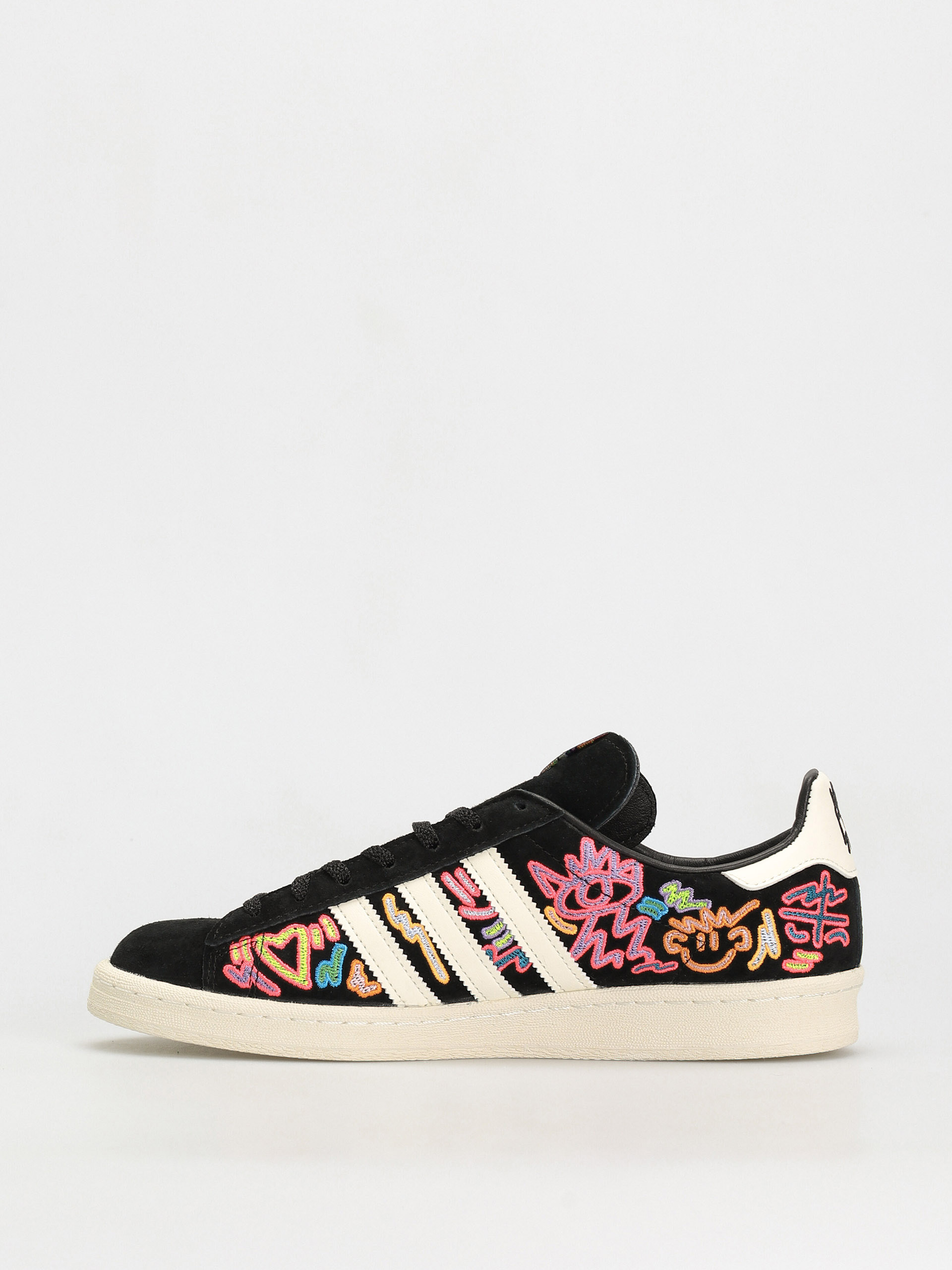adidas Originals Campus 80S Pride Shoes (owhite/cblack/owhite)