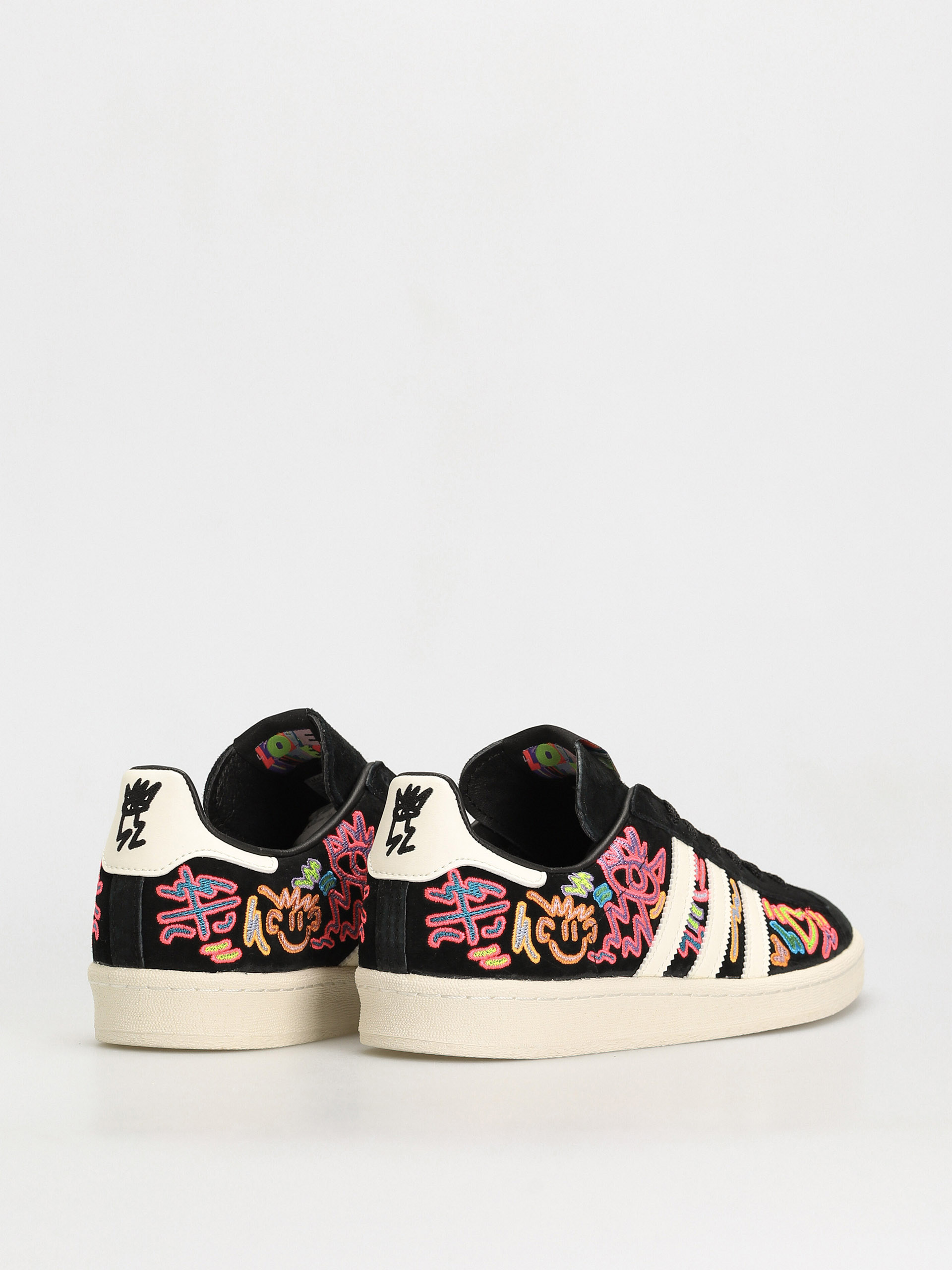 Adidas originals superstar on sale 80s black floral shoes