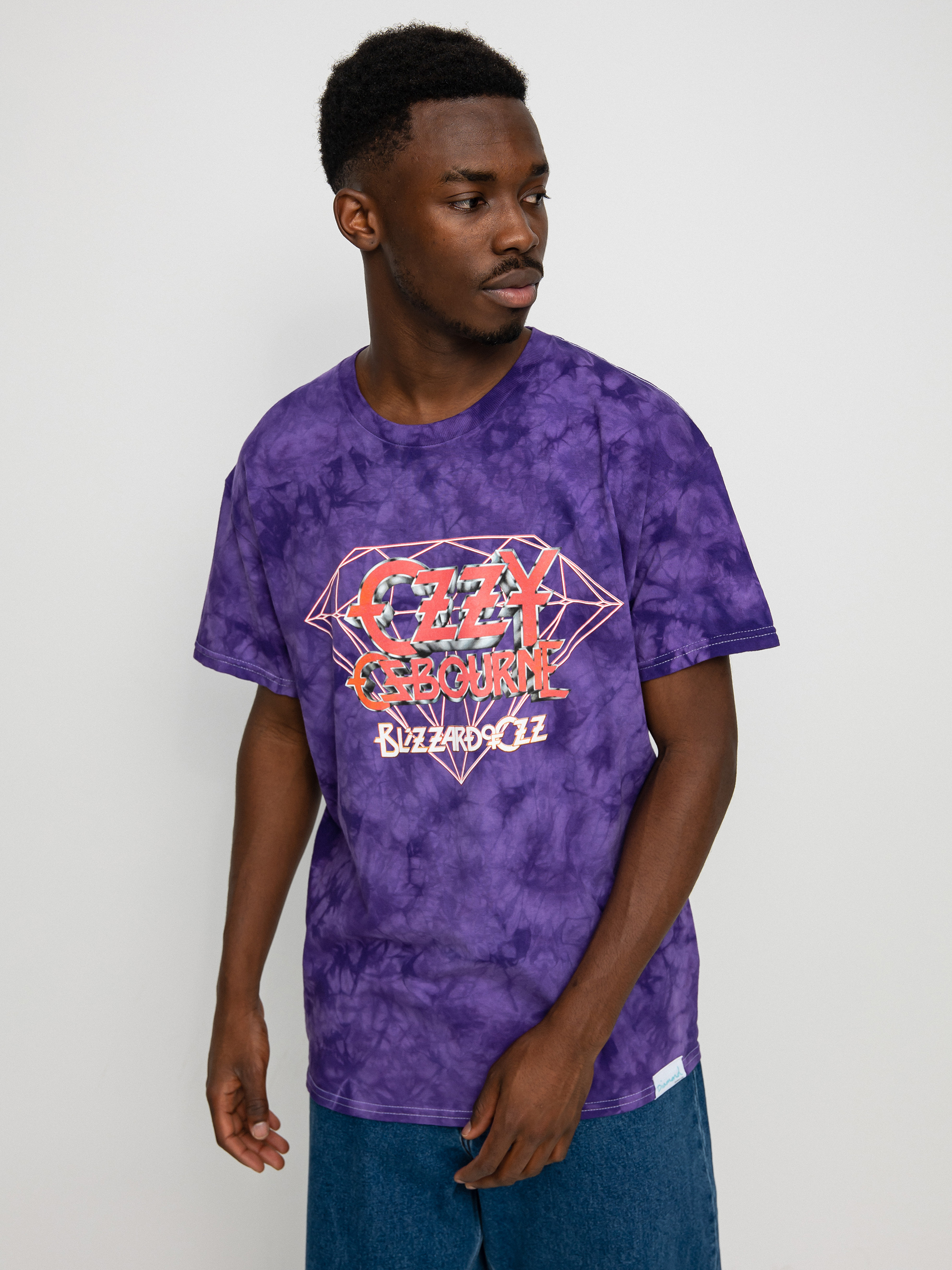 Diamond Supply Co. Ozzy Osbourne Mineral Wash T-shirt - violet (pur)