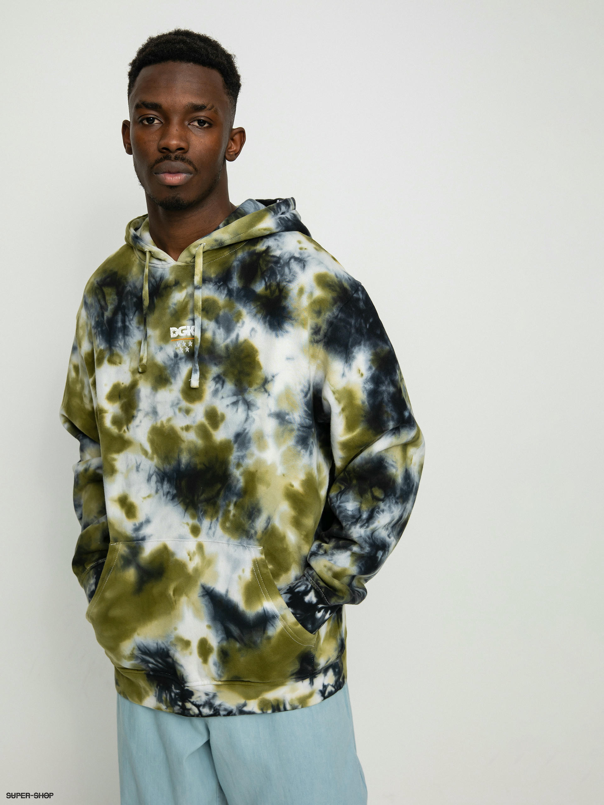 DGK Low Drip Custom HD Hoodie camo wash