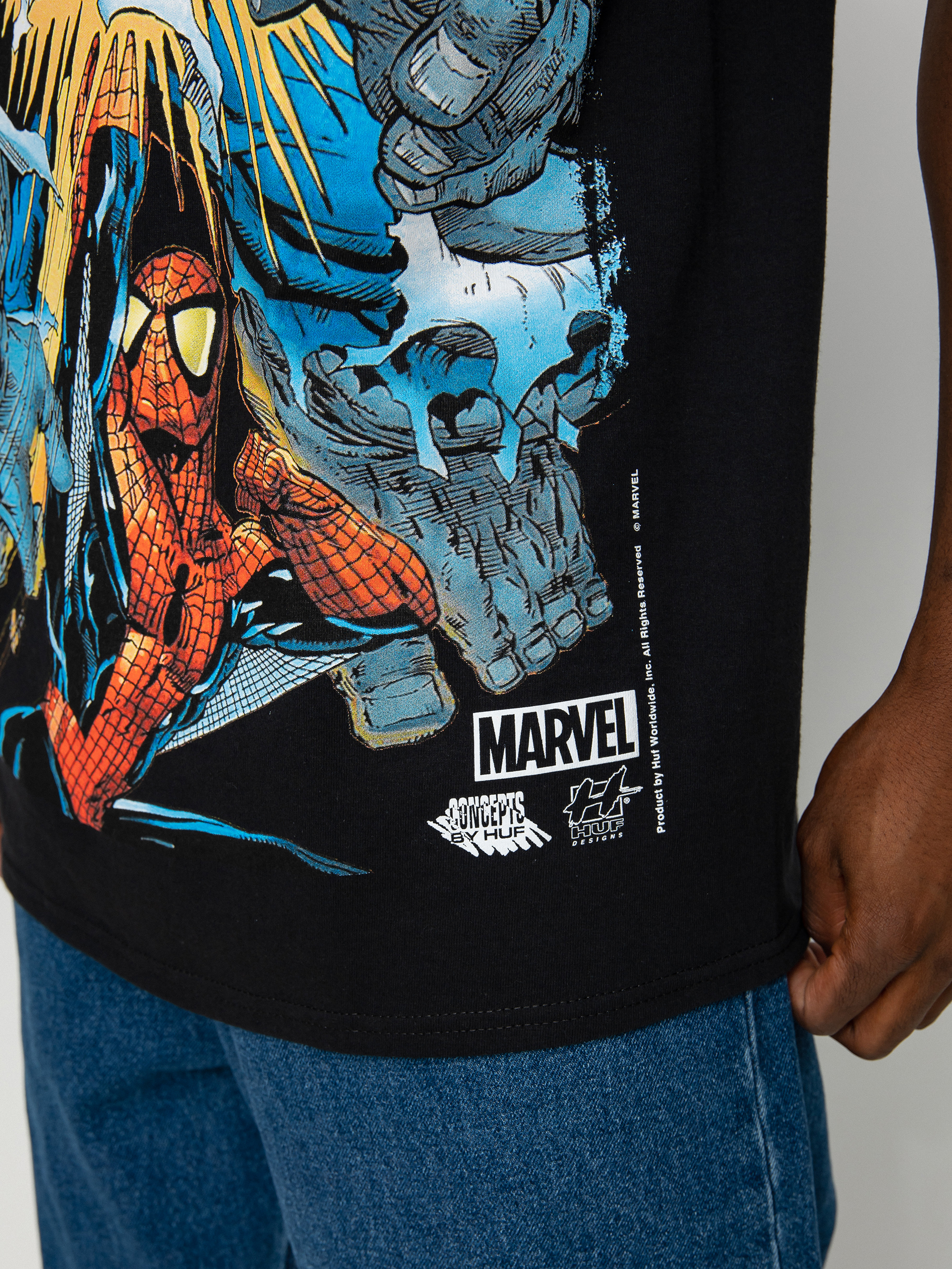 HUF X Marvel Battle T-shirt (black)