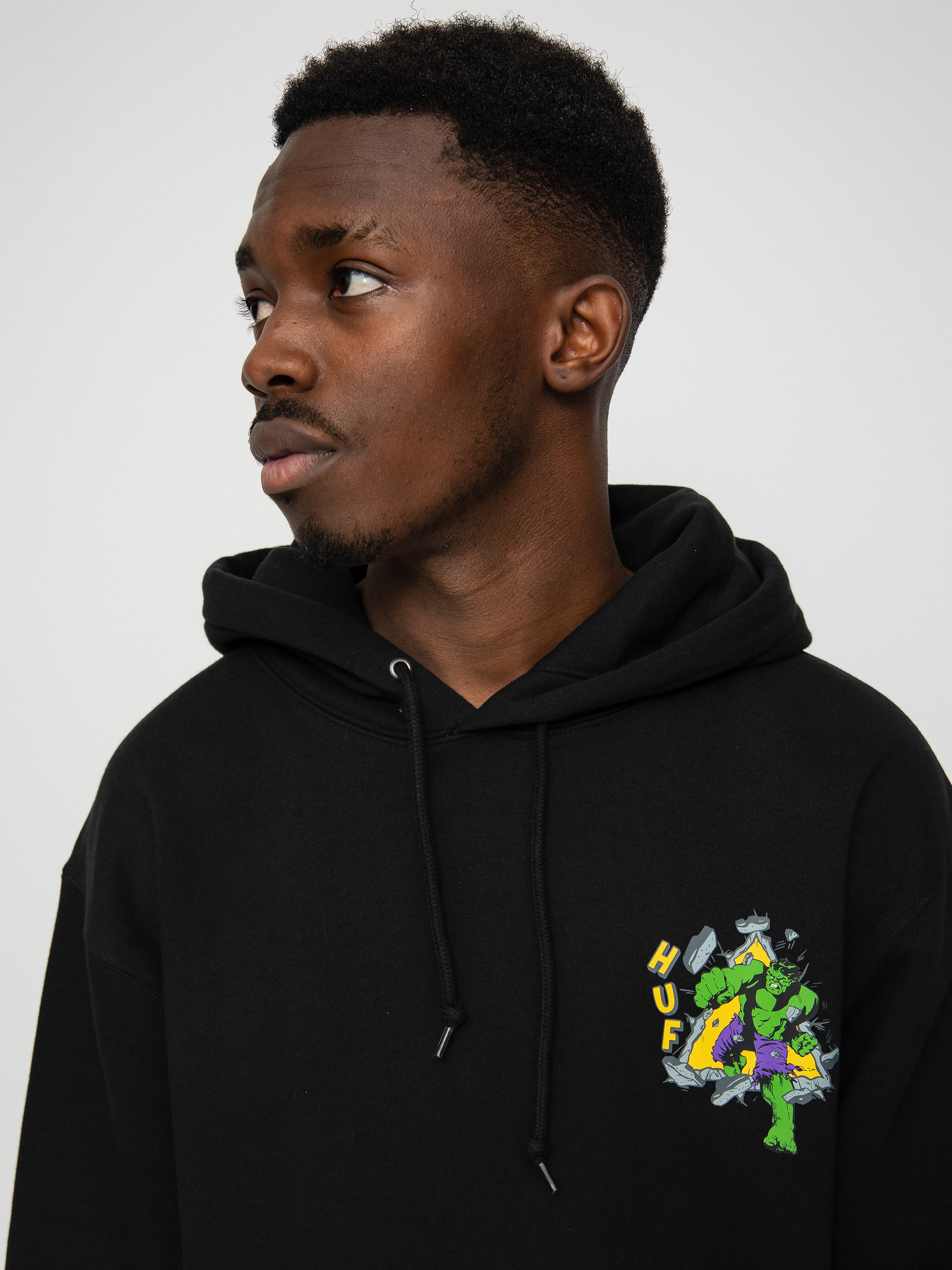 HUF X Marvel Hulk Triple Triangle HD Hoodie (black)