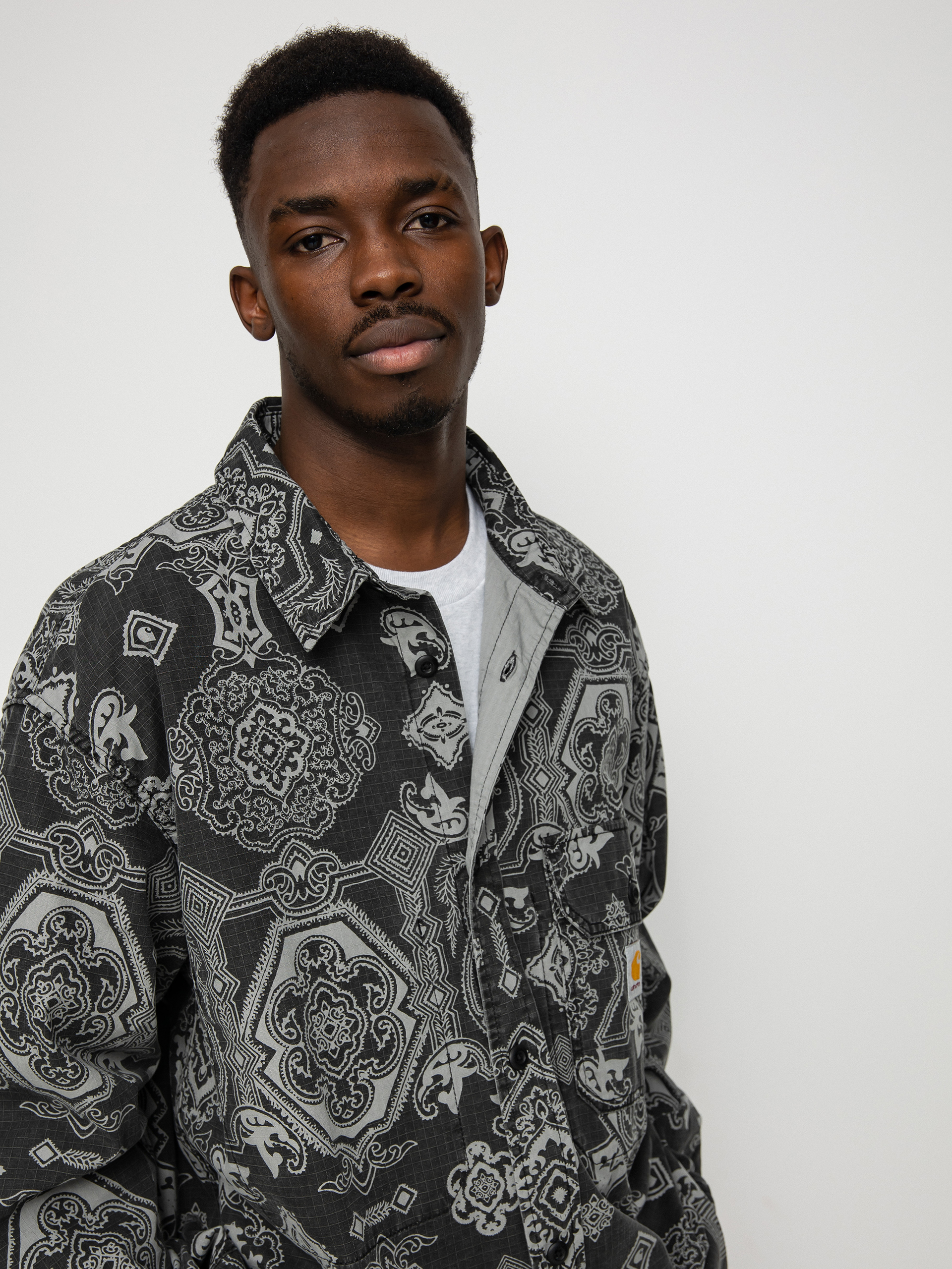 トップス Carhartt wip VERSEE SHIRT Carhartt WIP Verse Shirt - black (verse print/black)