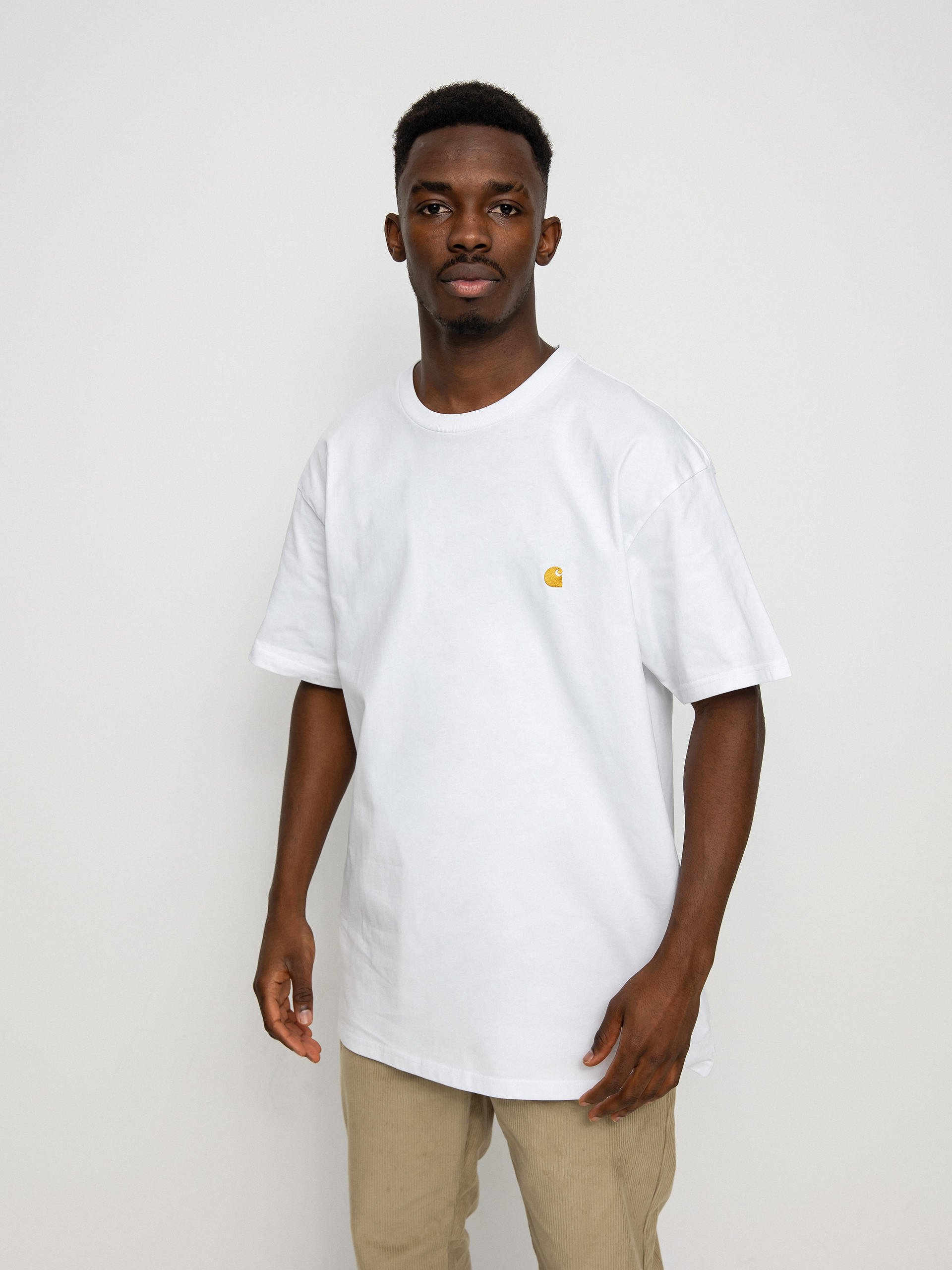 Carhartt WIP Chase T-shirt white (white/gold)